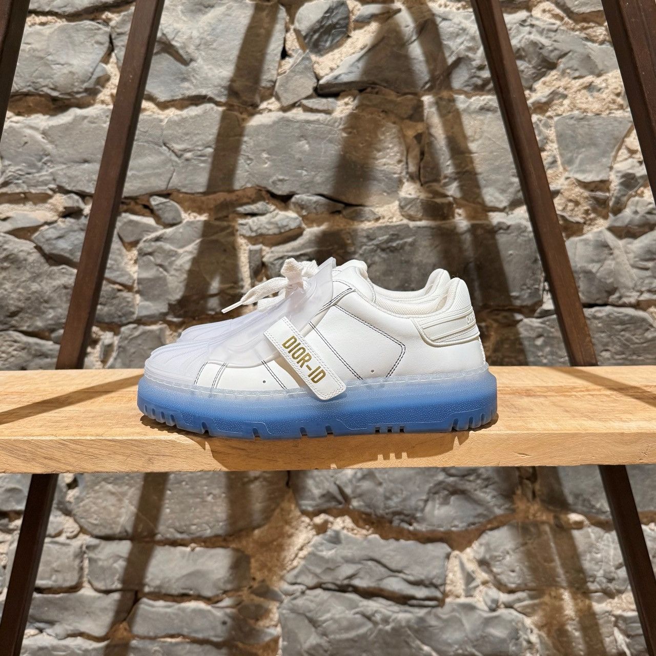 Dior Dior Dior-ID Strap White Blue Sole Sneakers Size US 8.5 / IT 38.5 - 7 Thumbnail