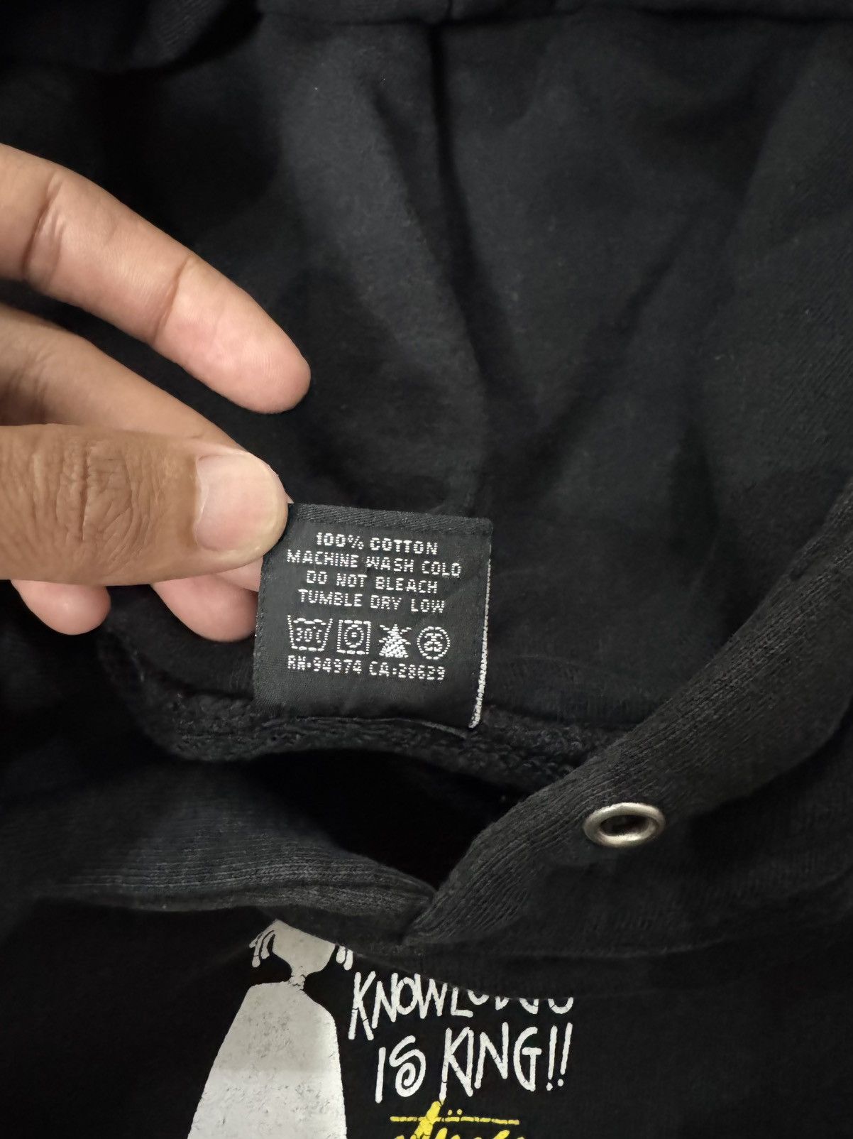 Stussy STUSSY KNOWLEDGE IS KING HOODIE Size US M / EU 48-50 / 2 - 7 Thumbnail