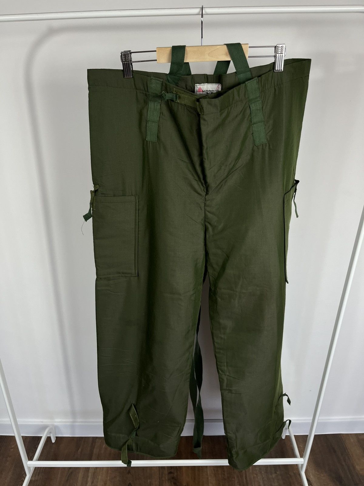 Other Vintage 1982 British Army NBC Mk3 Protective Trousers Green Size US 32 / EU 48 - 12 Thumbnail