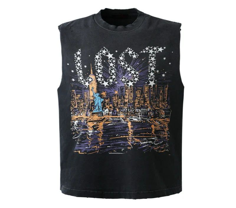 LOST INTRICACY Lost Intricacy Starlit City Sleeveless Tee Size US XL / EU 56 / 4 - 1 Preview