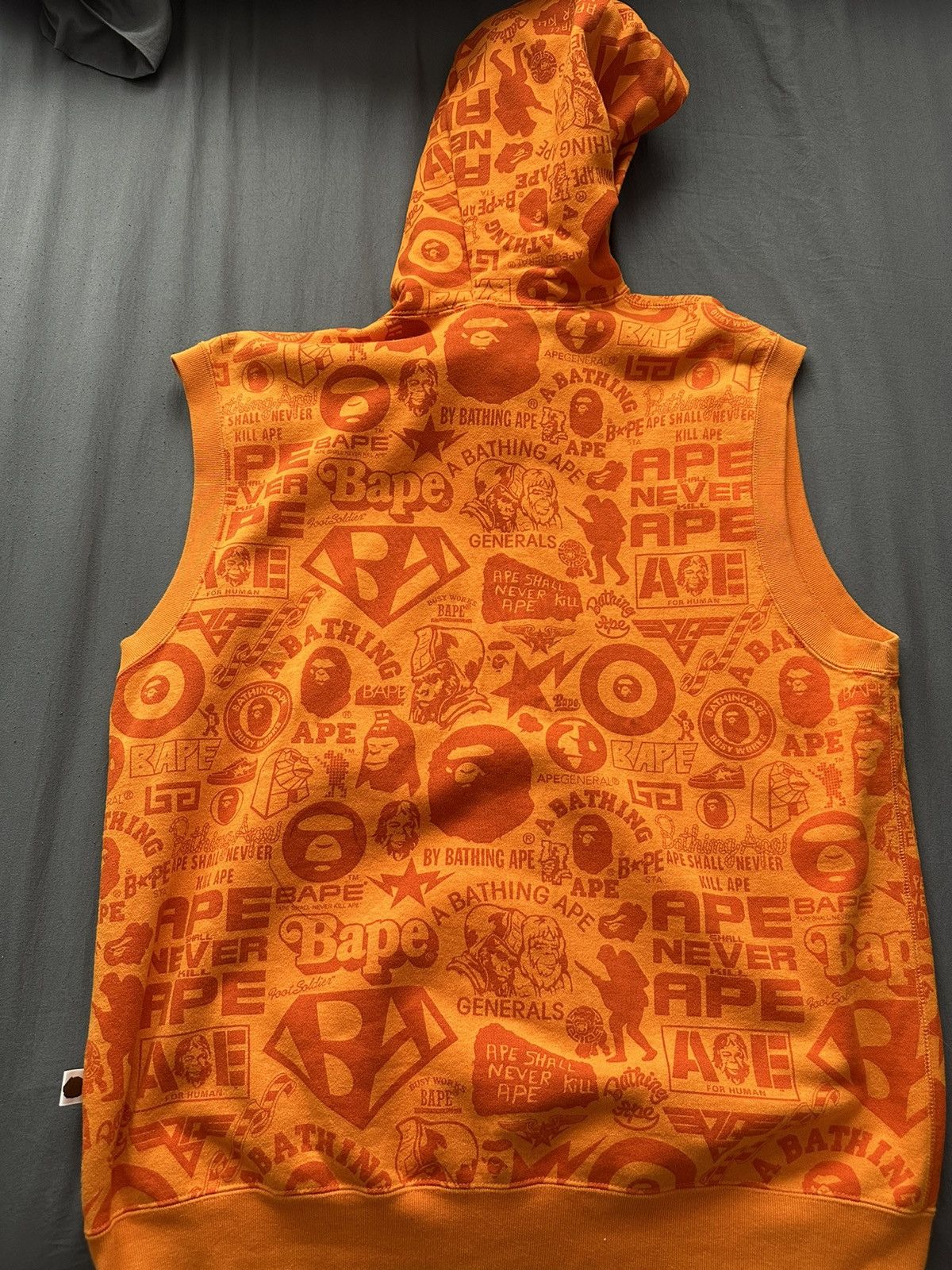 Bape × Nigo Bape Nigo Vintage Sleeveless Hoodie Size US L / EU 52-54 / 3 - 2 Thumbnail