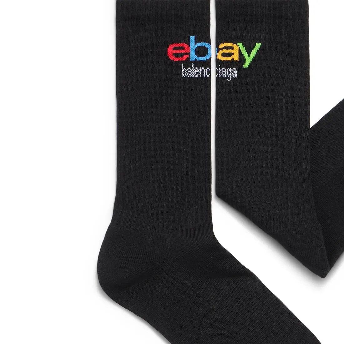 Balenciaga × eBay o1in1g0126 Size: XL / eBay Socks in Black Size ONE SIZE - 2 Thumbnail