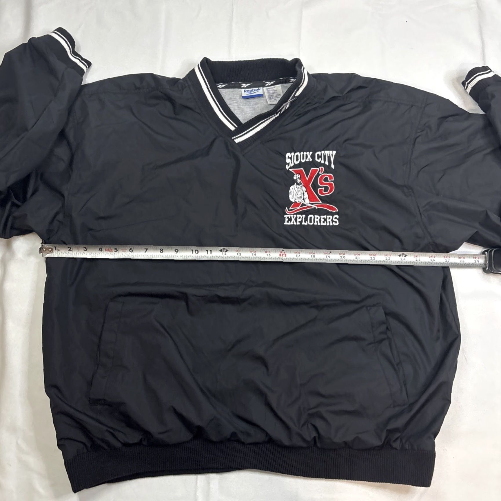 Reebok VINTAGE Reebok Windbreaker Jacket XL Men Black Sioux City Explorers MiLB City Weekend Size US XL / EU 56 / 4 - 5 Thumbnail