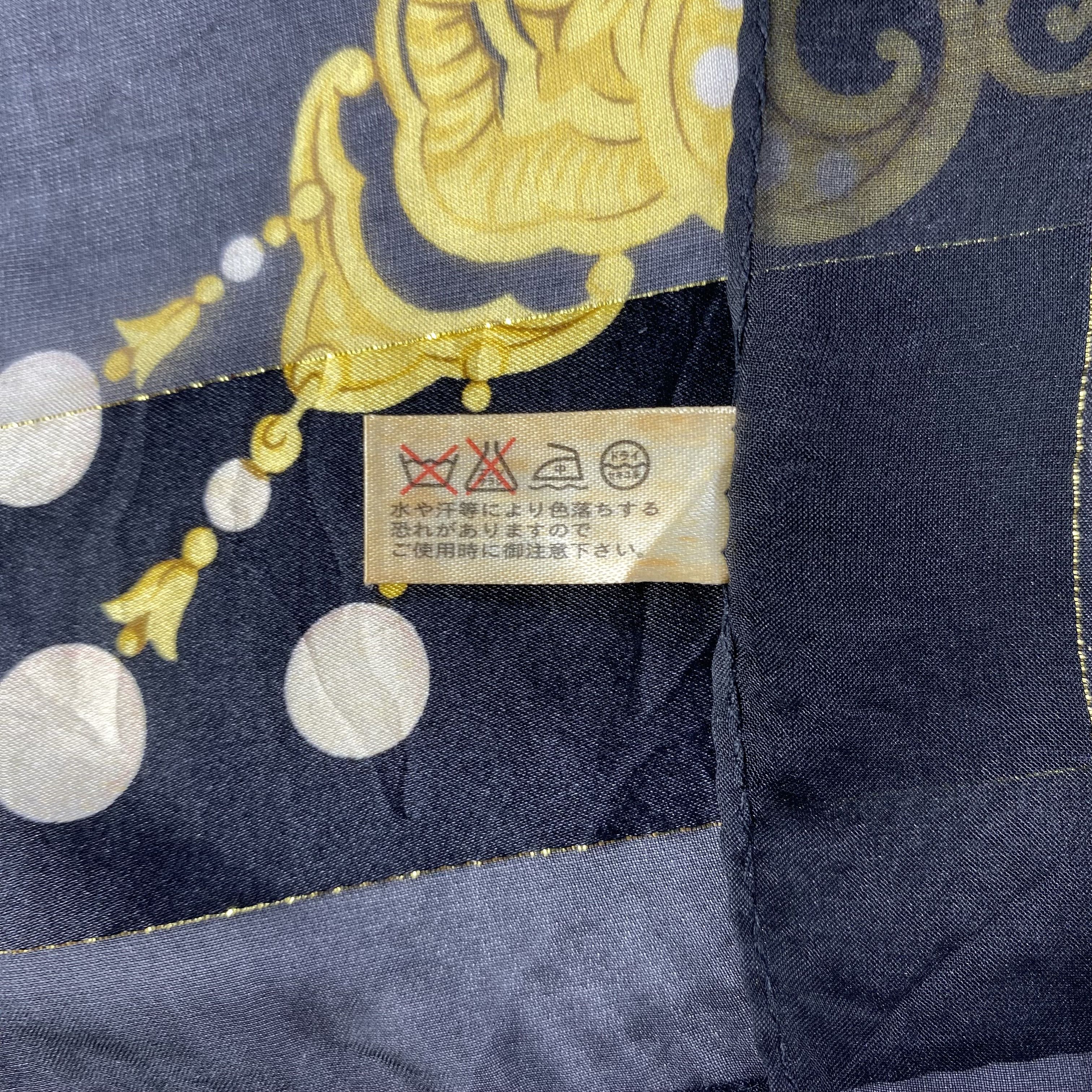 Japanese Brand × Vintage Vintage Italian Silk Scarf Hand Rolled Chain SS078 Size ONE SIZE - 6 Thumbnail