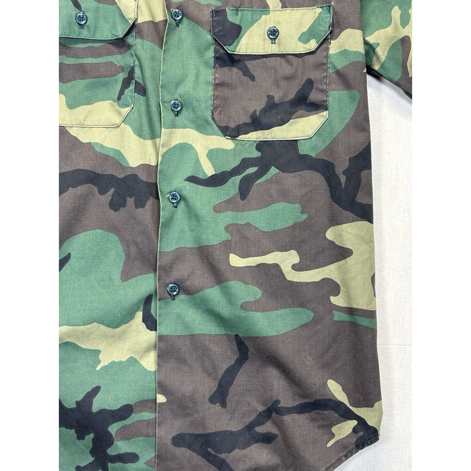 The Unbranded Brand Vintage Gung Ho Sz L Green Camo Military Button Shirt Size US M / EU 48-50 / 2 - 13 Thumbnail