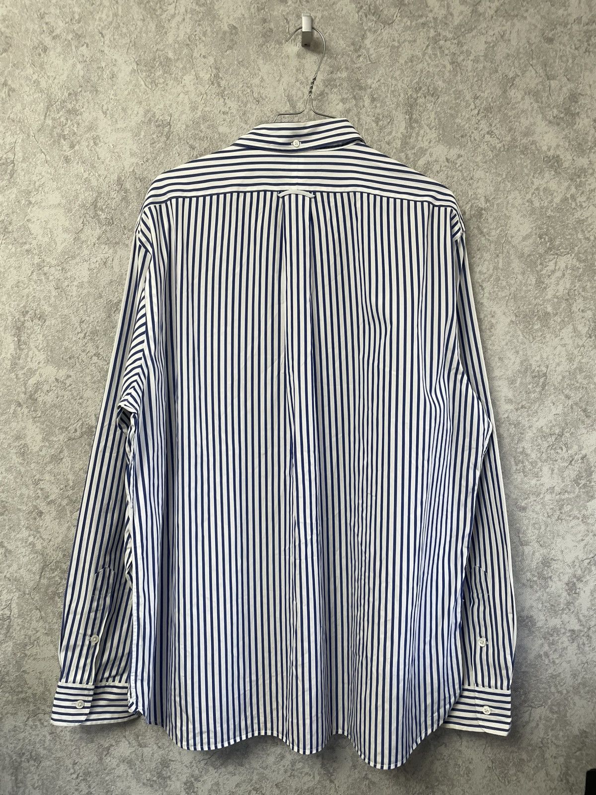 Polo Ralph Lauren Polo Ralph Lauren Striped White/Blue Basic Long Sleeve Shirt Size US XL / EU 56 / 4 - 15 Thumbnail