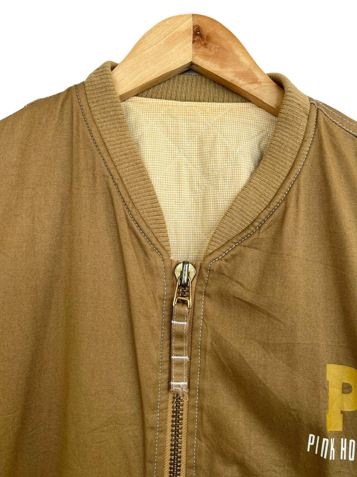 Pink House Pink House Japan Brown Varsity Big Logo Multipocket Jacket Size US L / EU 52-54 / 3 - 4 Thumbnail
