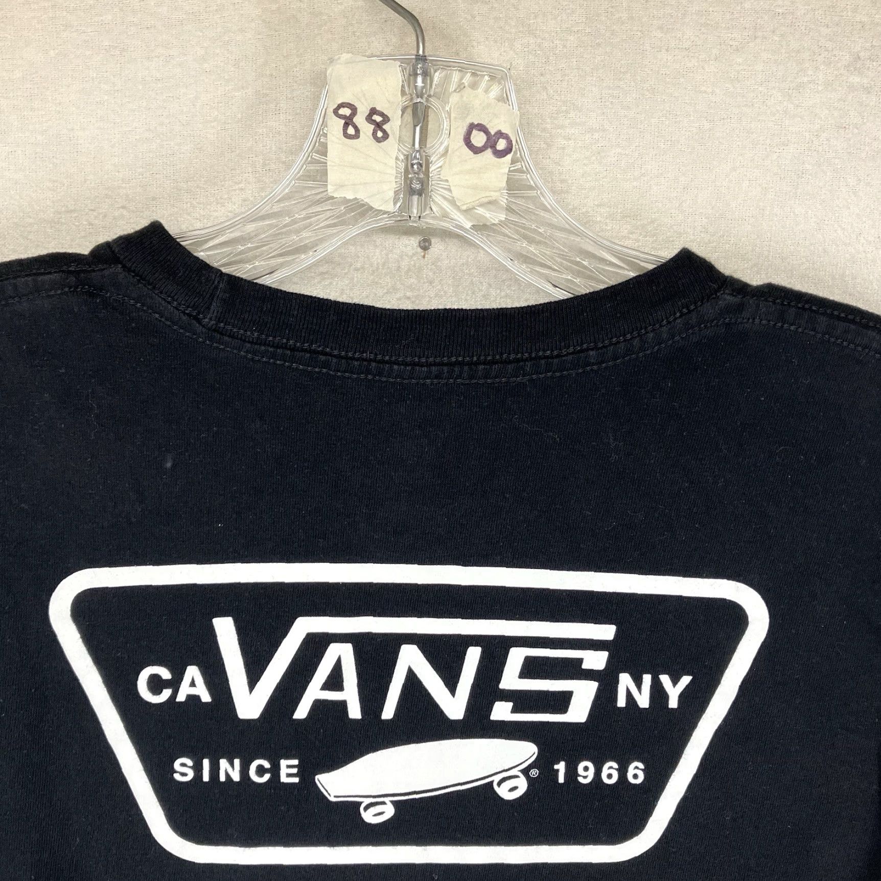 Vans VANS Off The Wall Men's Long Sleeve T-Shirt Graphic Skater Girl 90s Black Cotton Size S Size US S / EU 44-46 / 1 - 7 Thumbnail