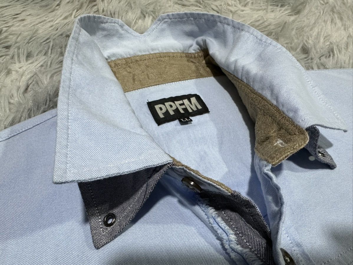 PPFM 🔥Rare Y2K PPFM Eastern Rock Double Layer Collar Shirt Size US L / EU 52-54 / 3 - 13 Thumbnail