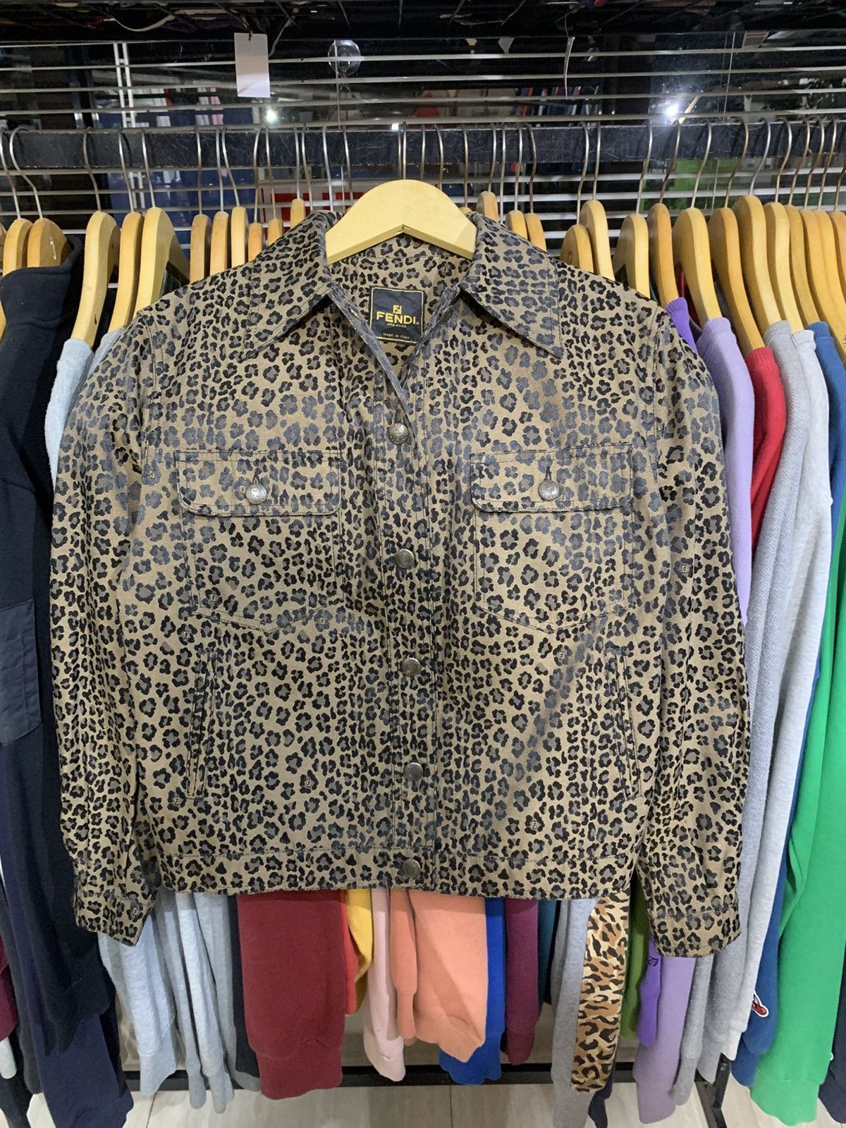 Fendi Vintage Fendi Leopard Jacket Size US M / EU 48-50 / 2 - 1 Thumbnail