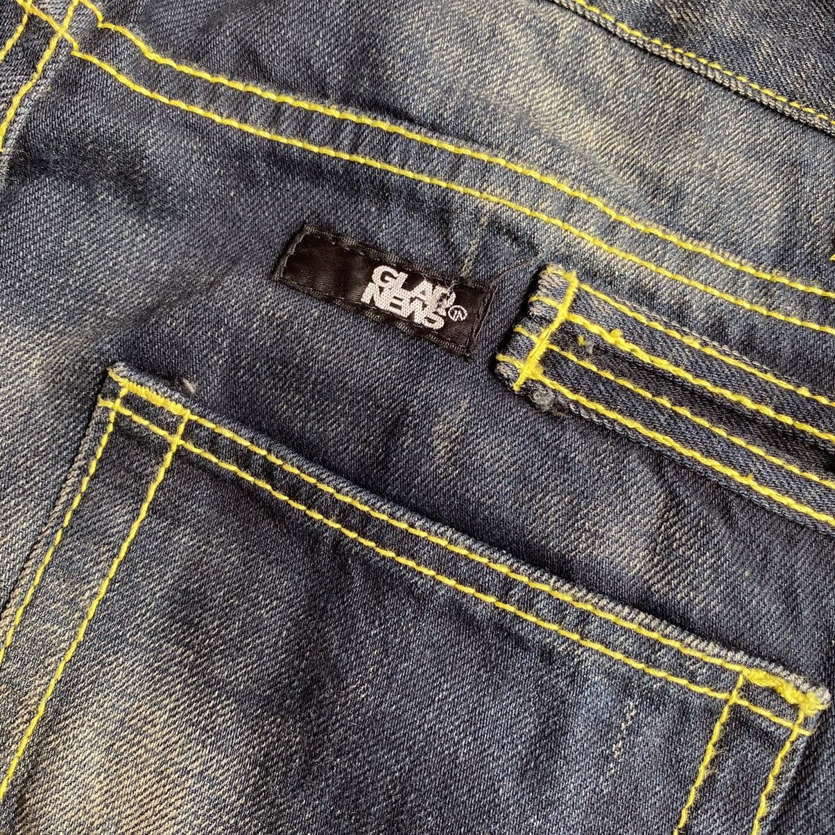 Isamu Katayama Backlash × Japanese Brand Glad News Flared Splatter Denim Luxuria Size US 31 - 9 Thumbnail