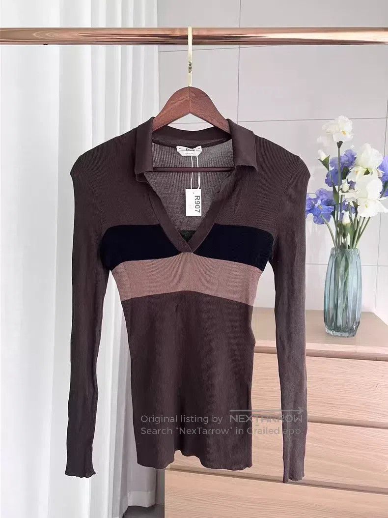 Fendi Fendi Slim Fit Multicolored Knit Top Size S / US 4 / IT 40 - 1 Thumbnail