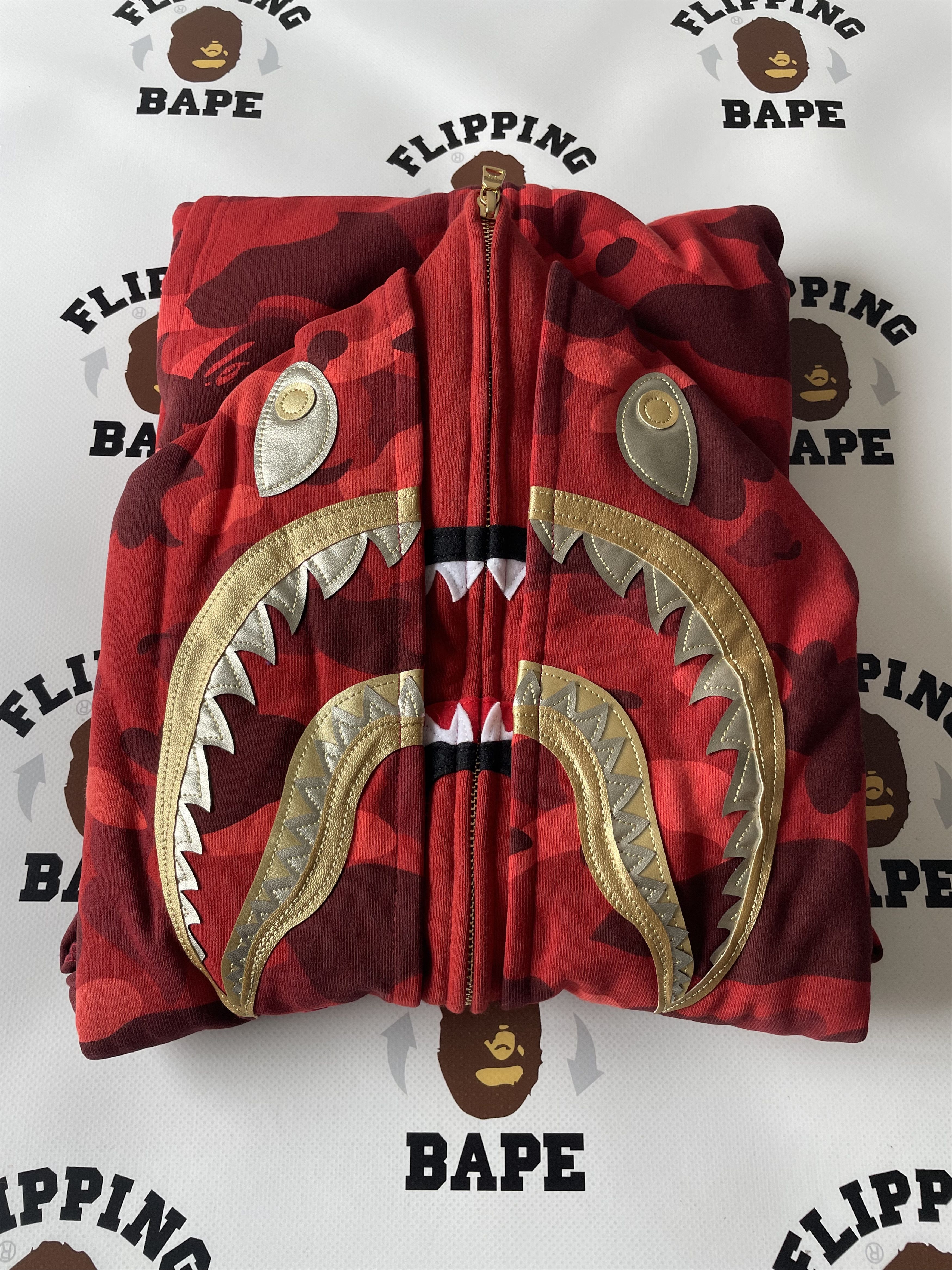 Bape BAPE COLOR CAMO DOUBLE SHARK FULL ZIP HOODIE Size US M / EU 48-50 / 2 - 3 Thumbnail