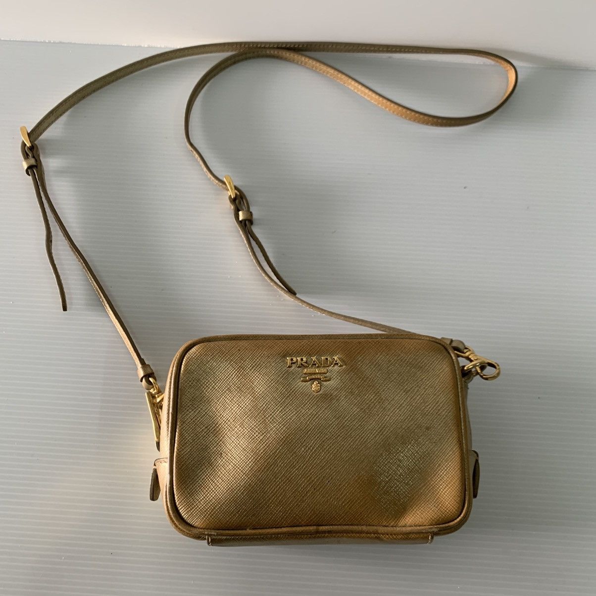 Prada Prada Mini Leather Slingbag Size ONE SIZE - 1 Thumbnail