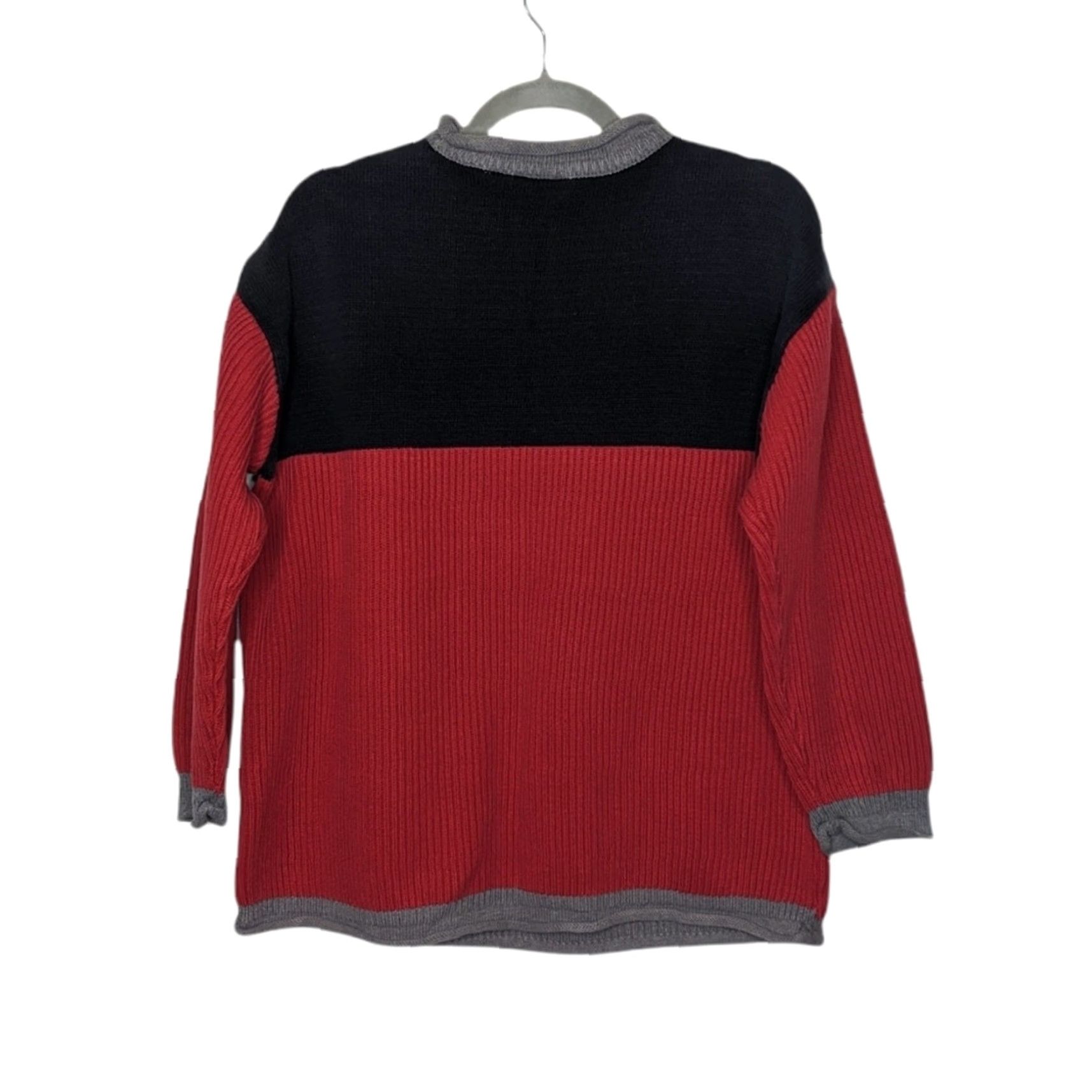 Liz Claiborne VINTAGE Liz Claiborne Sweater L Unisex Adults Red Pullover 90s Skater Grunge Streetwear VTG Y2K Size L / US 10 / IT 46 - 5 Thumbnail
