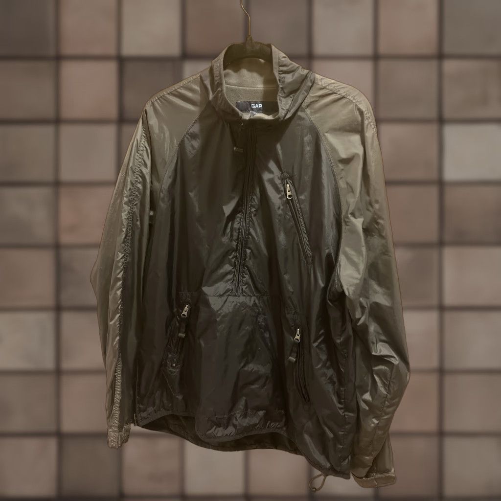 Gap VINTAGE Gap Windbreaker Mens Large Nylon Rain Jacket Waterproof Water Resistant Spring Summer Fall Outdoor Active Size US L / EU 52-54 / 3 - 1 Thumbnail