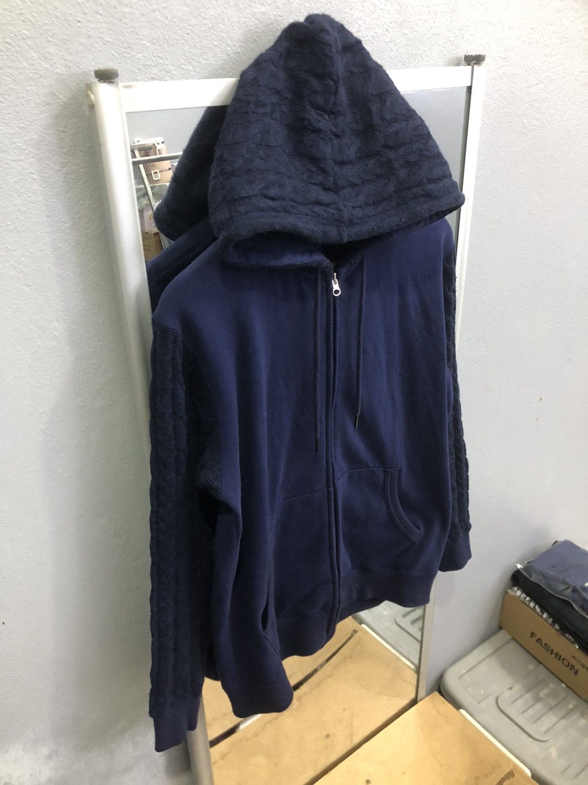 Japanese Brand Viccess Cable Knit Sleeve & Hood Zip Hoodie Size US L / EU 52-54 / 3 - 3 Thumbnail