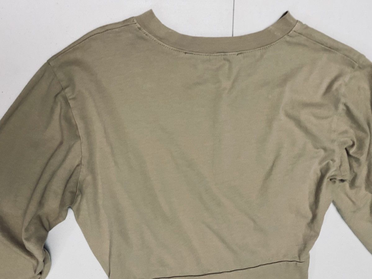 Pam & Gela PAM & GELA Twist Front Combed Cotton Long Sleeve Tee S/P VGC Size S / US 4 / IT 40 - 12 Thumbnail