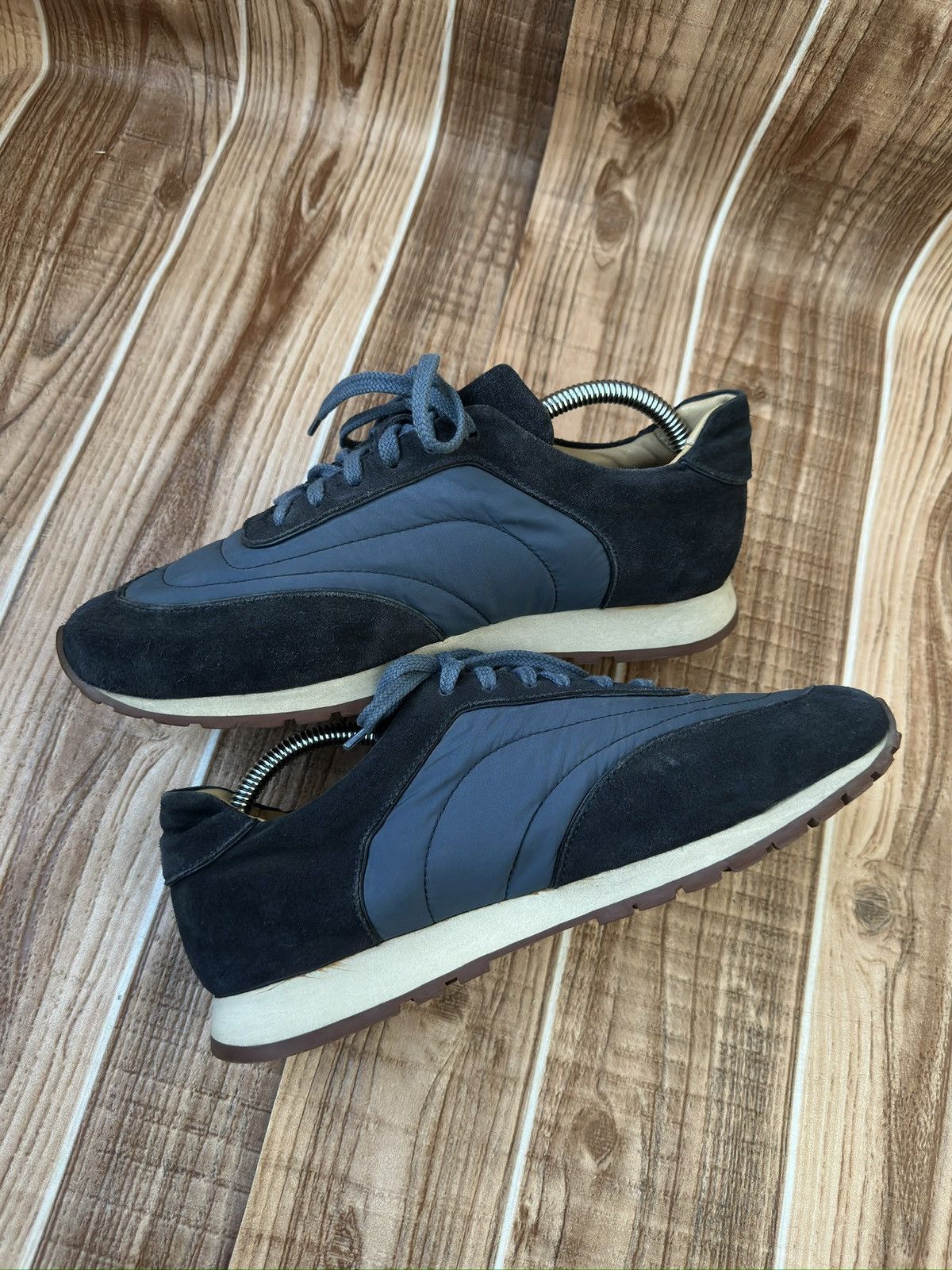Loro Piana Loro Piana Blue Suede Weekend Walk Low top Sneaks Size US 7 / EU 40 - 6 Thumbnail