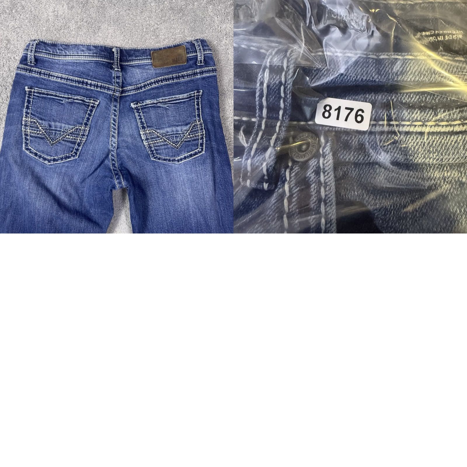 Vintage VINTAGE BKE Tyler Jeans Mens 32x32 Cotton Bootcut Whisker Stretch Cowboy Size US 32 / EU 48 - 9 Thumbnail
