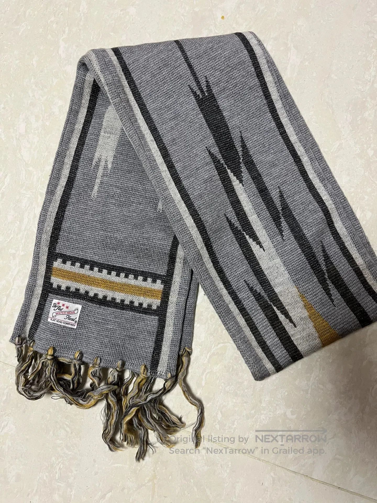 The Flat Head The Flat Head Wool Scarf. Size ONE SIZE - 1 Thumbnail