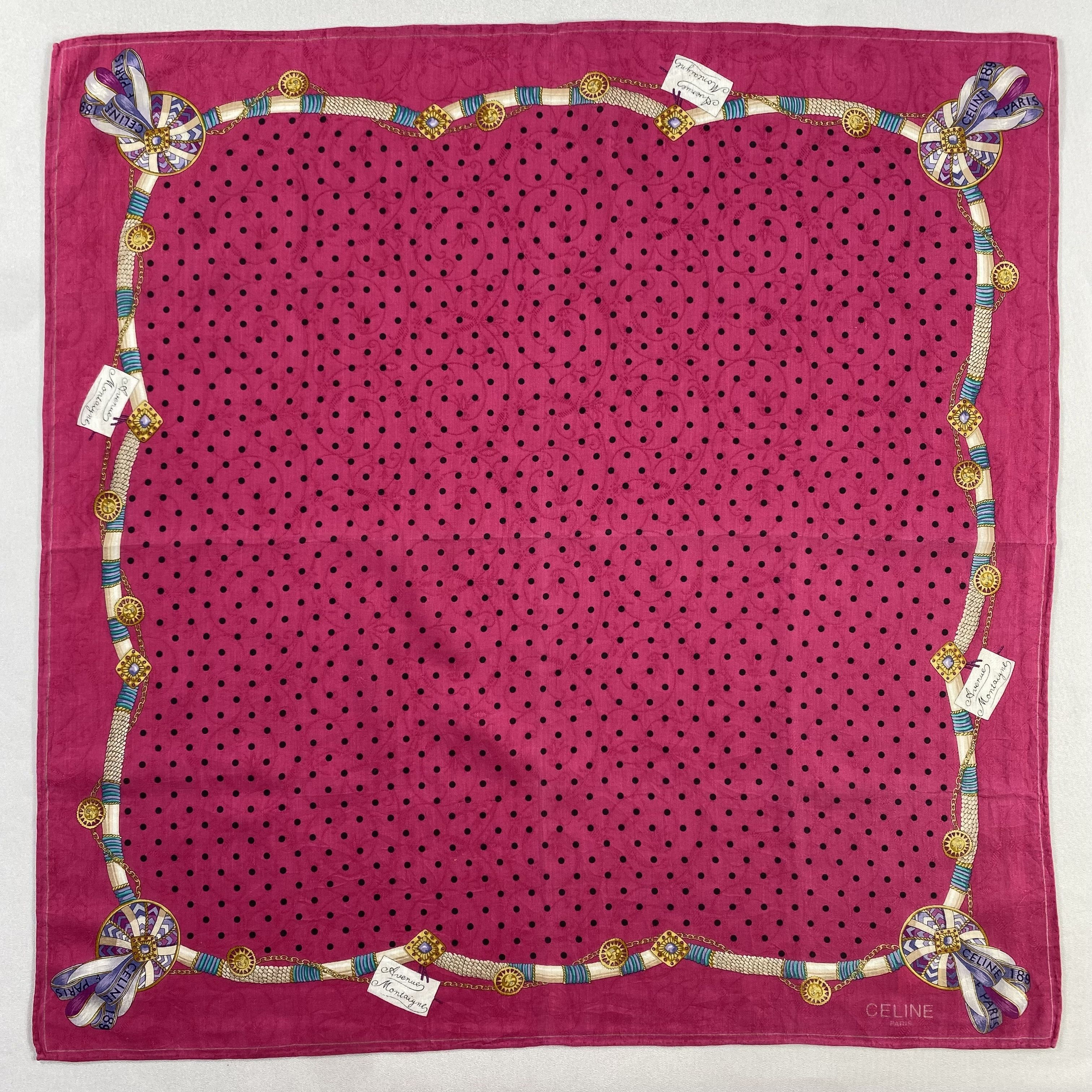 Celine × Vintage Celine Neckerchief / Bandana / Handkerchief-P748 Size ONE SIZE - 1 Thumbnail