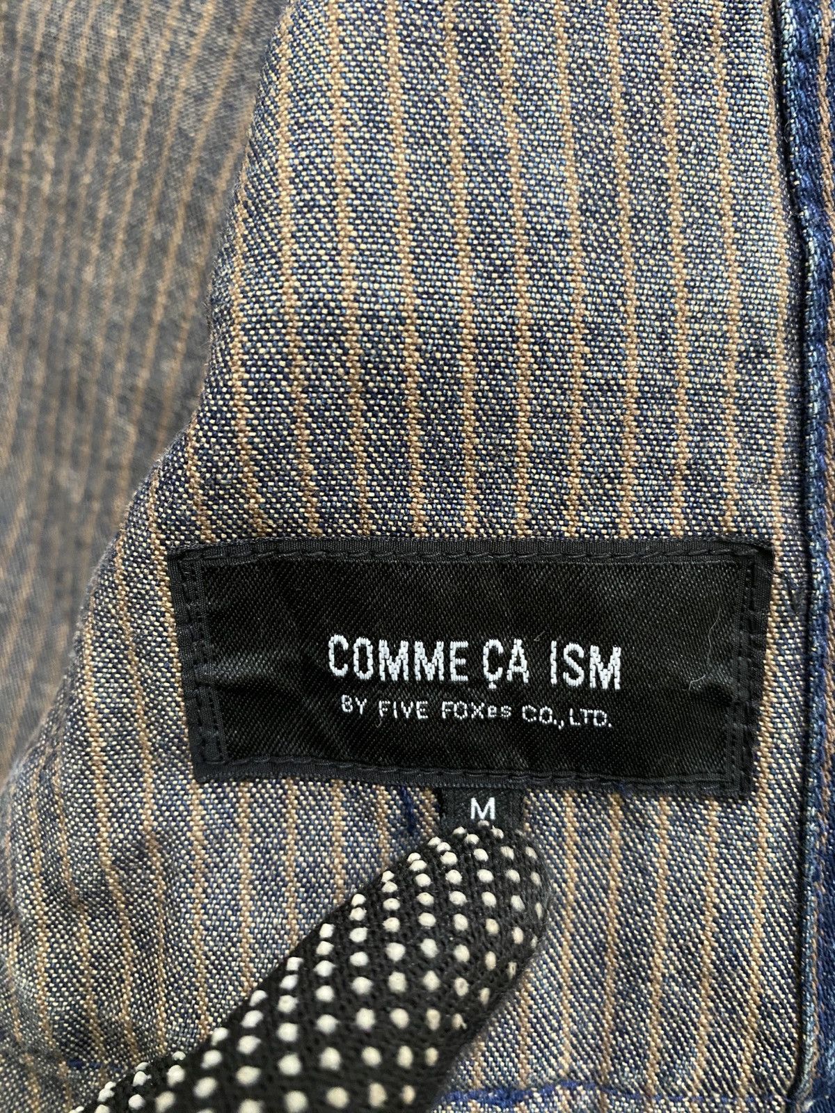 Comme Ca Ism VINTAGE COMME CA ISM INDIGO STRIPE DENIM JACKET Size US M / EU 48-50 / 2 - 11 Thumbnail
