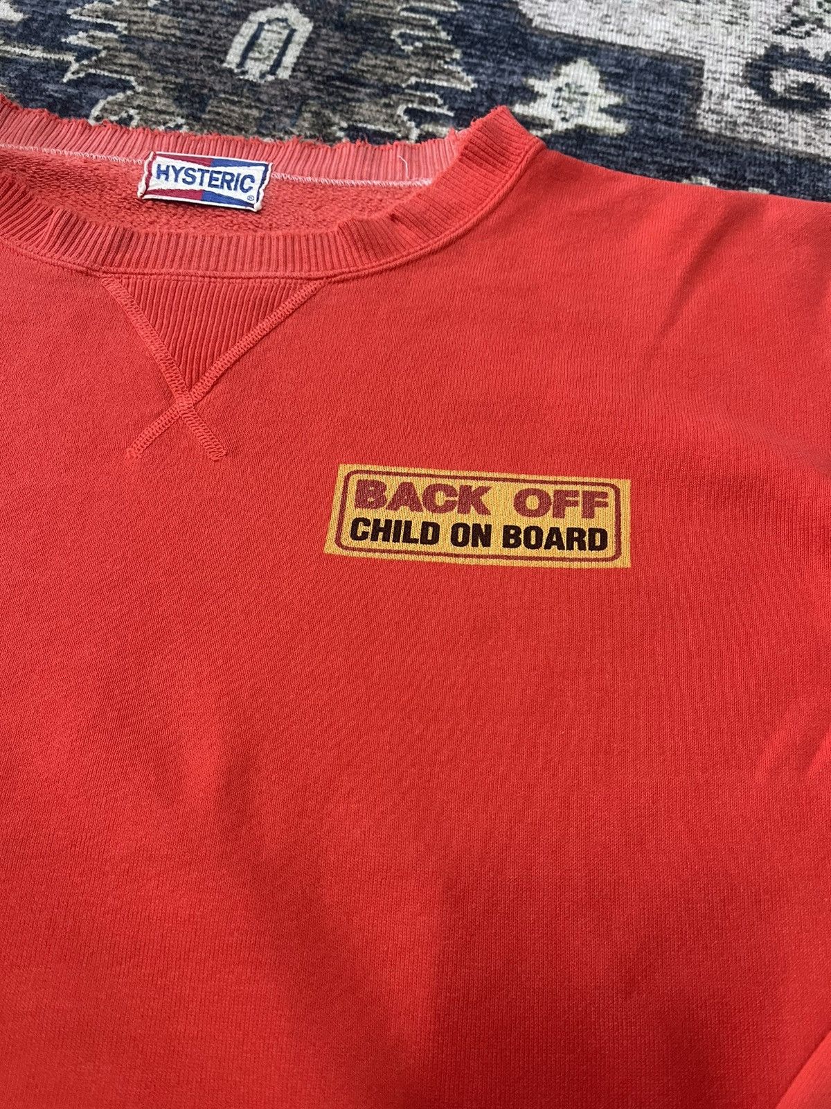 Hysteric Glamour 🇯🇵VINTAGE HYSTERIC GLAMOUR BACK OFF CHILD ON BOARD TEE Size US M / EU 48-50 / 2 - 3 Thumbnail