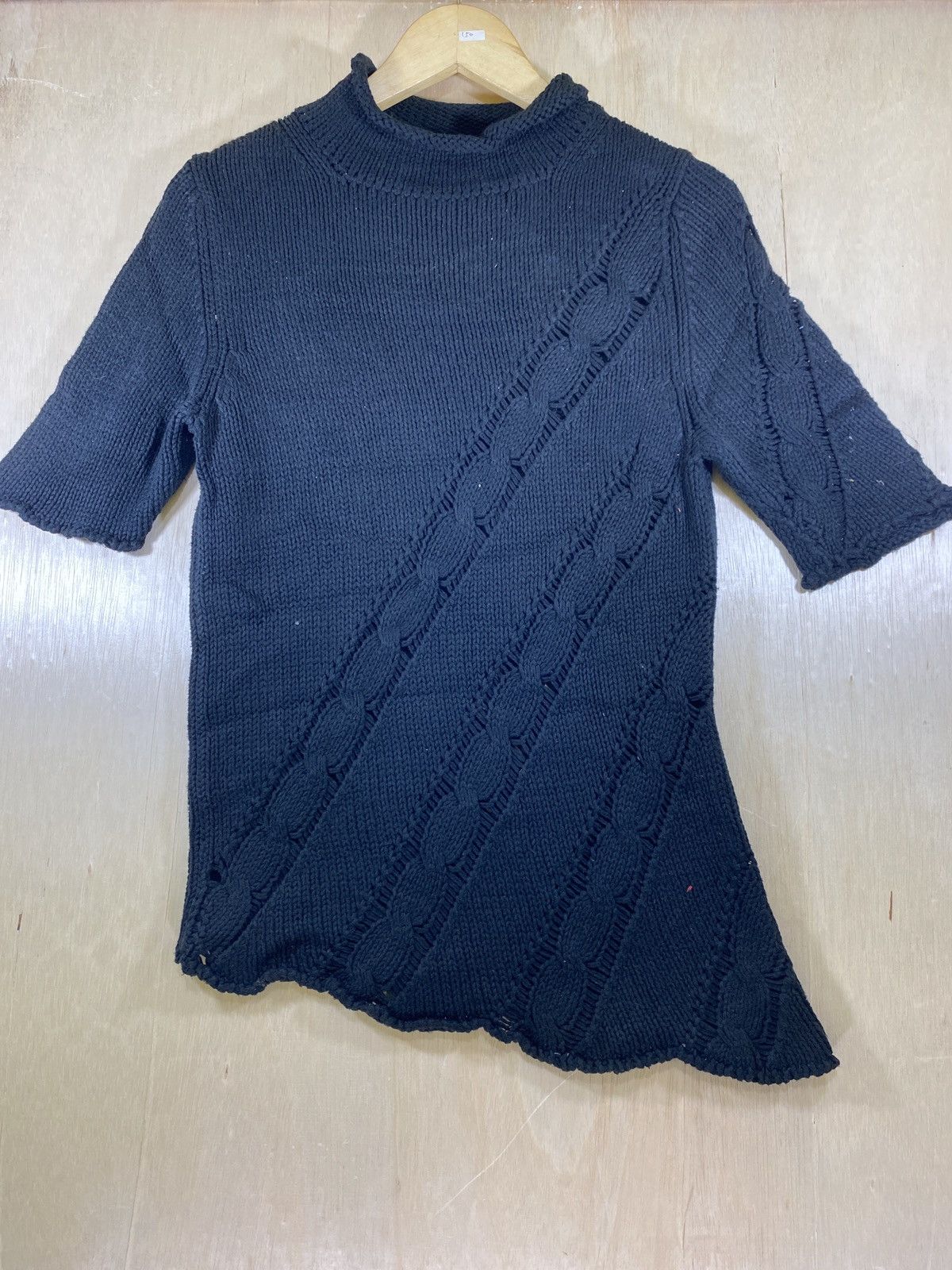 Yohji Yamamoto yyph assymetric short sleev knitwear Size US S / EU 44-46 / 1 - 1 Thumbnail