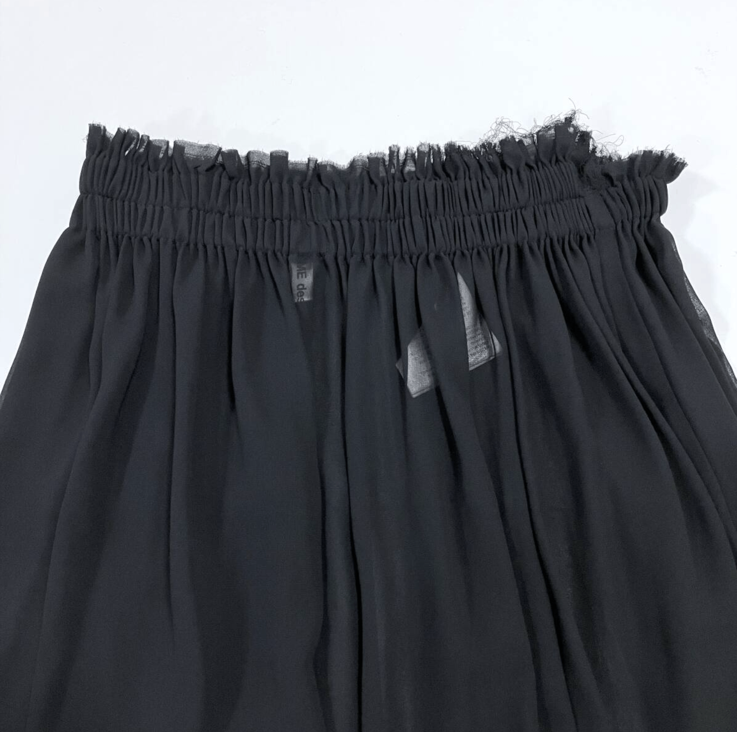 Comme des Garcons COMME des GARCONS - BLACK Sheer Gathered Long Skirt Size 28" / US 6 / IT 42 - 5 Thumbnail