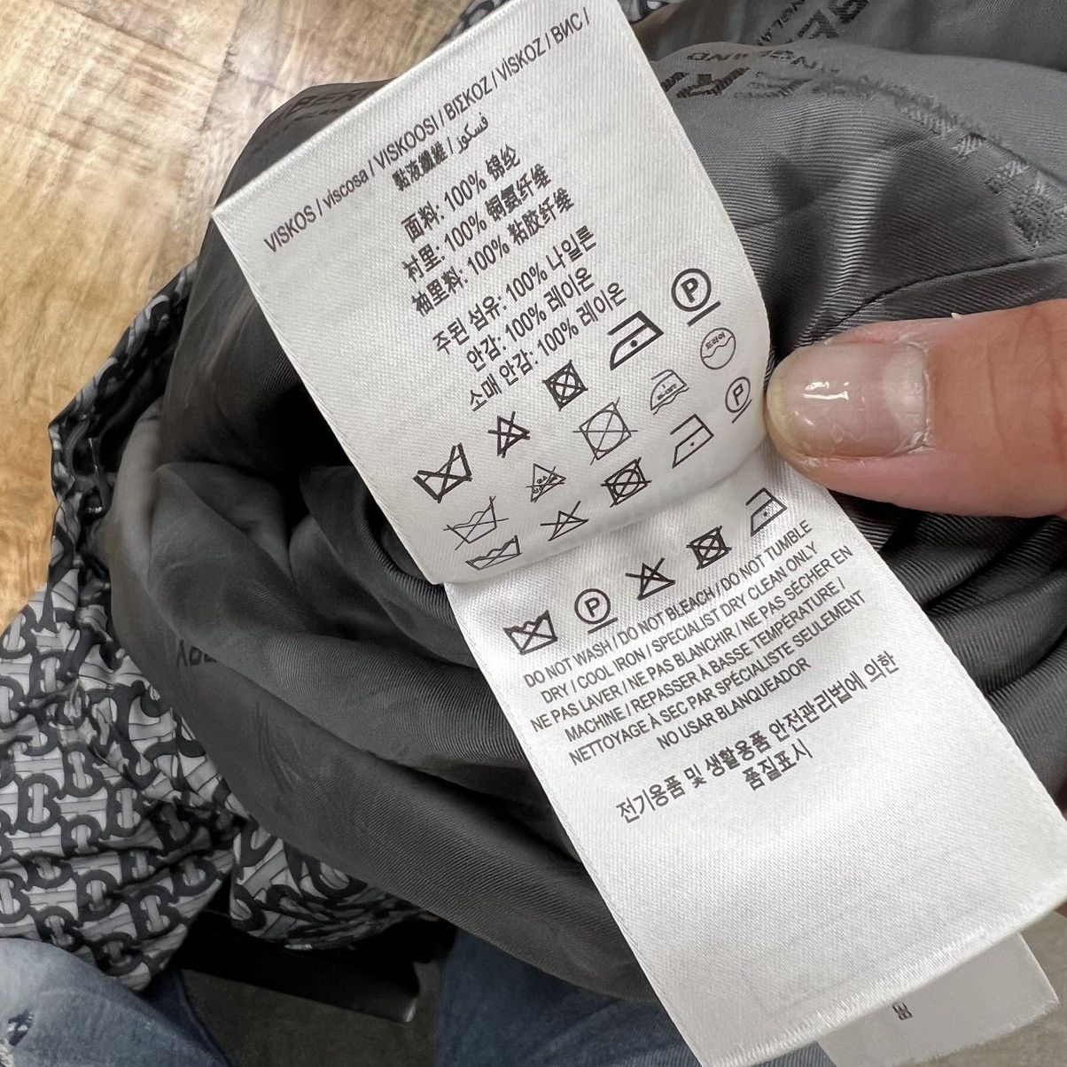 Burberry Burberry 8048819 Stretton PR logo nylon jacket, Grey Size XL Size US L / EU 52-54 / 3 - 7 Thumbnail