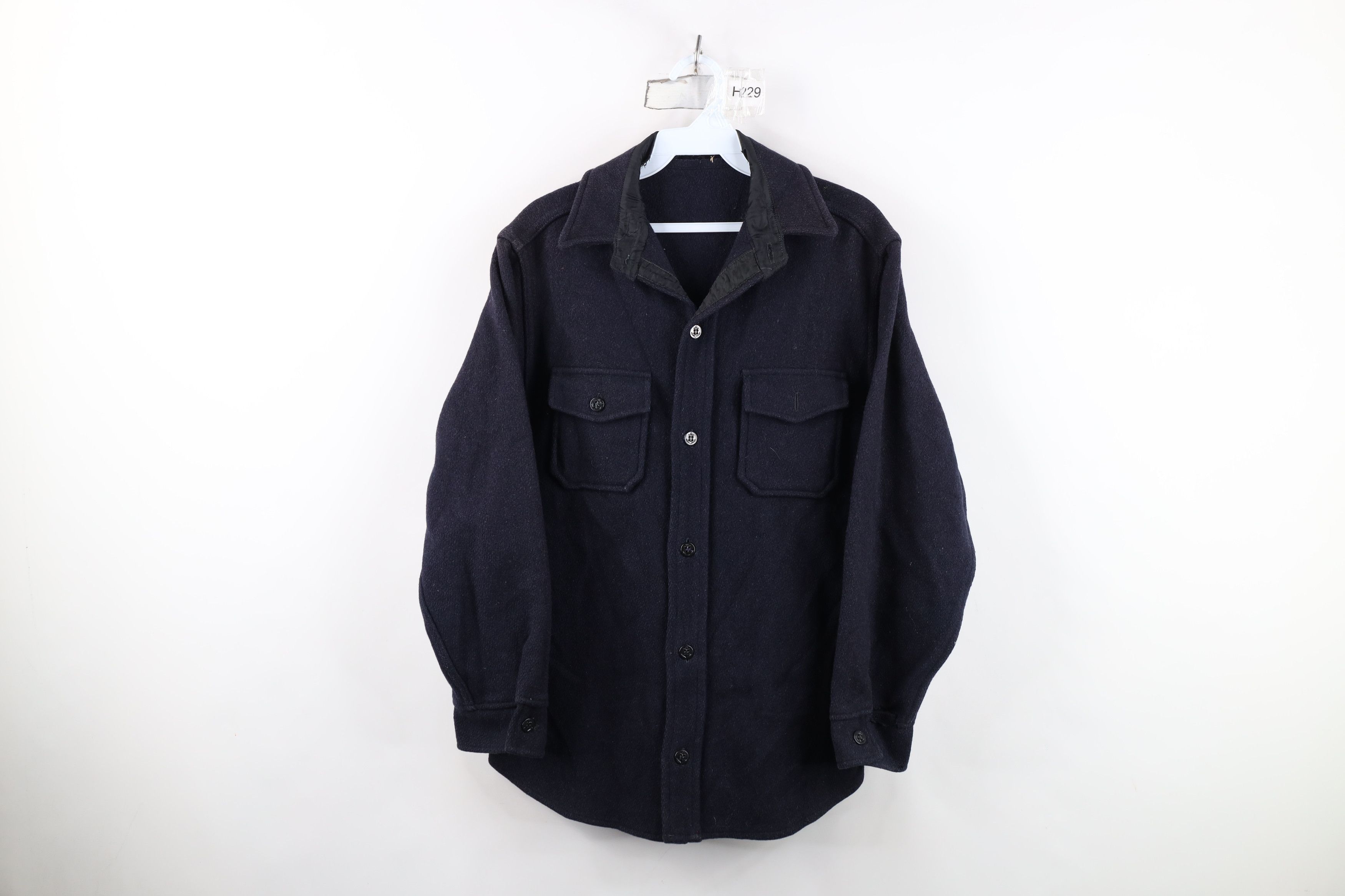 Vintage Vintage 50s 60s Wool CPO Button Shirt Jacket Jac Shirt USA Size US S / EU 44-46 / 1 - 1 Thumbnail
