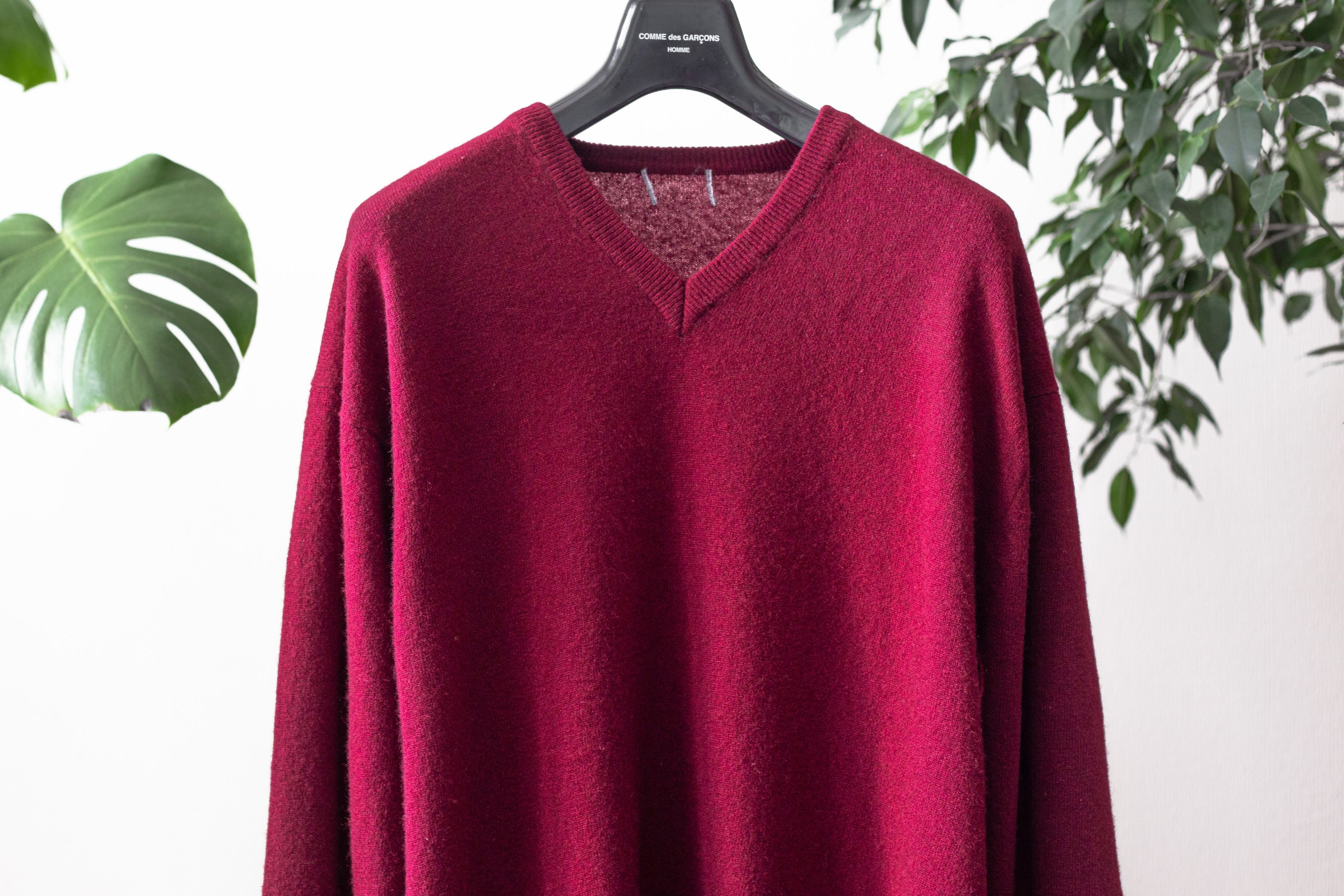 Comme des Garcons Homme vintage v-neck sweater Size US M / EU 48-50 / 2 - 2 Thumbnail