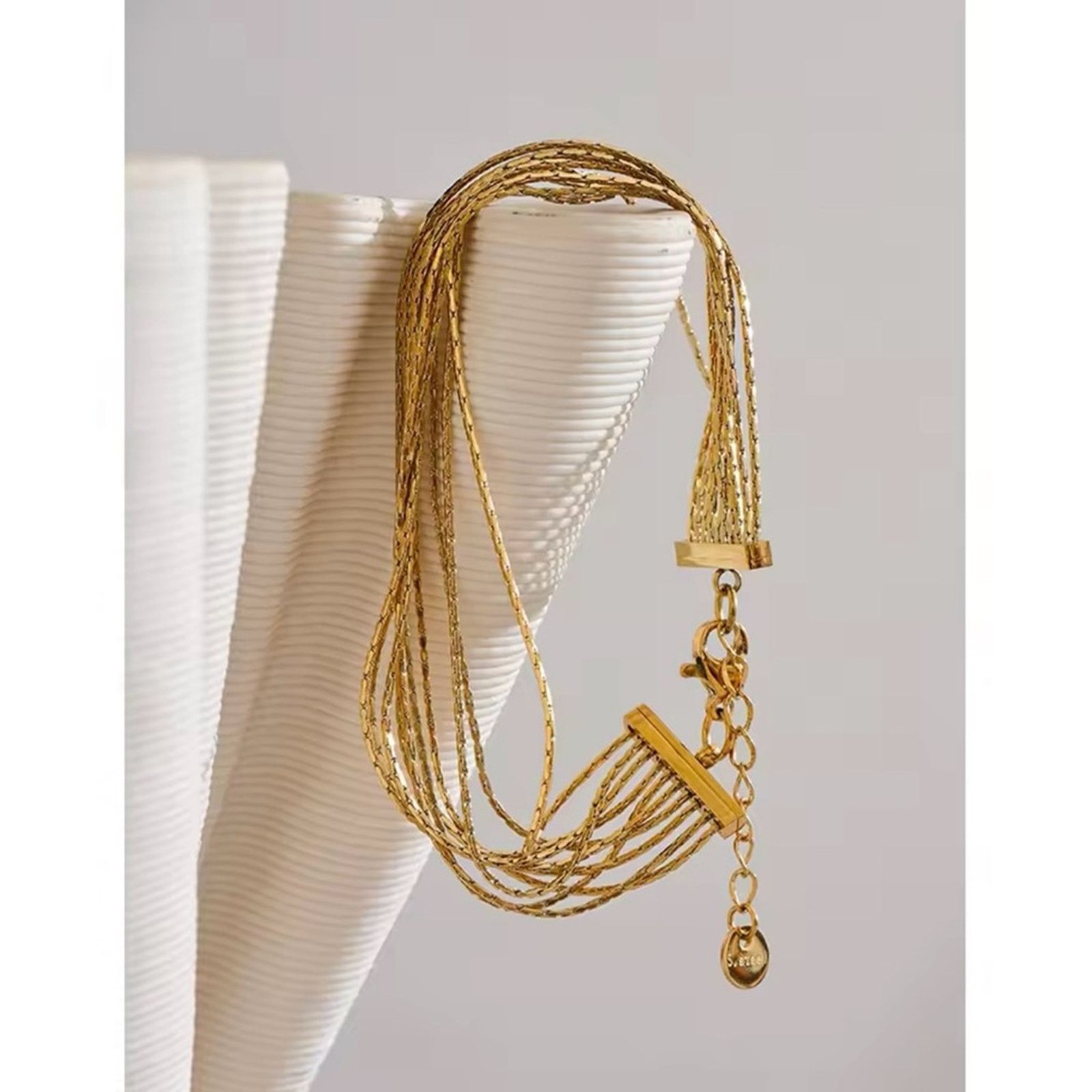 Other Stainless Steel Multi Layer Bracelet Bangle Jewelry Gold Size ONE SIZE - 1 Thumbnail