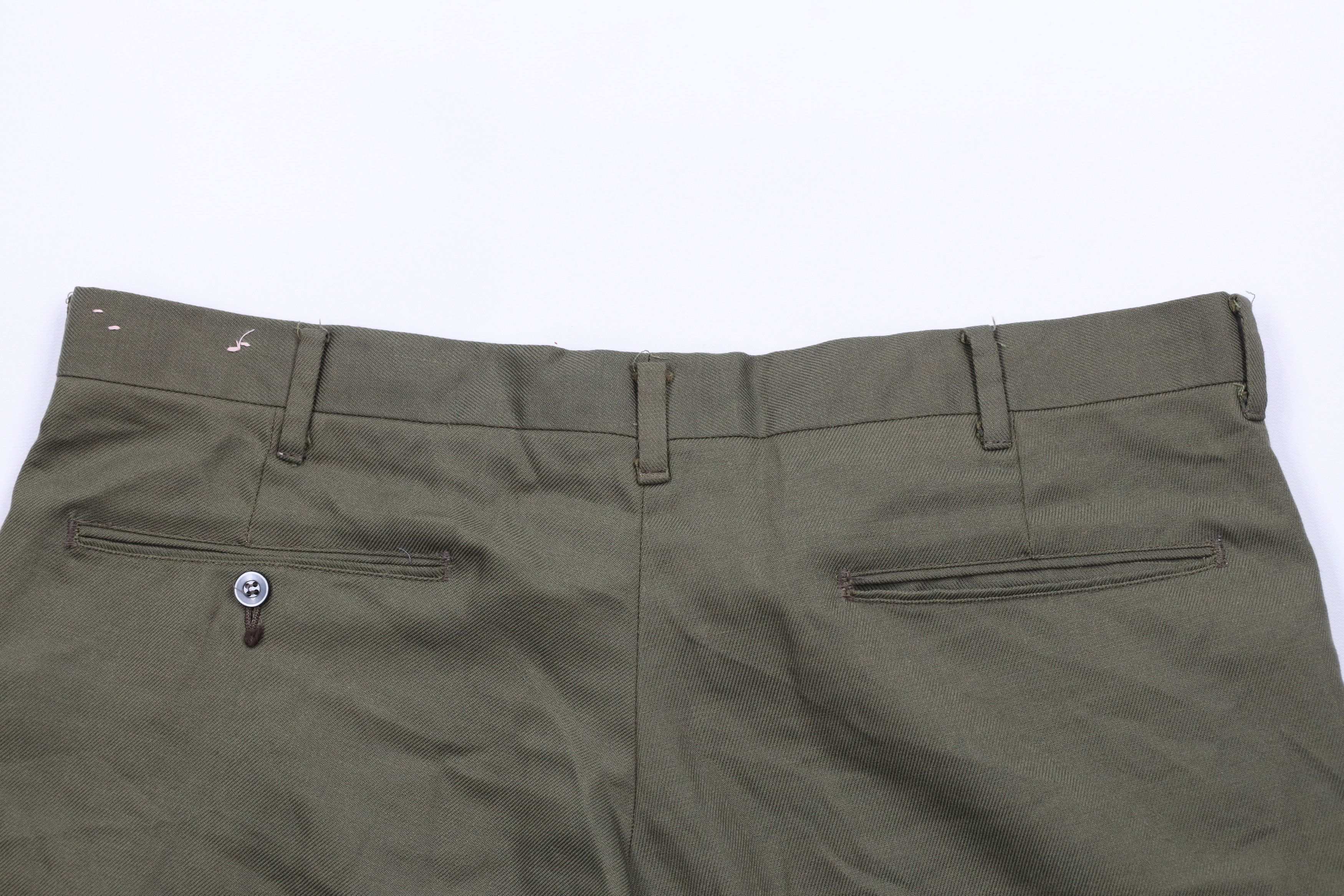 Vintage Vintage 50s Streetwear Front Chino Shorts Olive Green USA Size US 36 / EU 52 - 9 Thumbnail