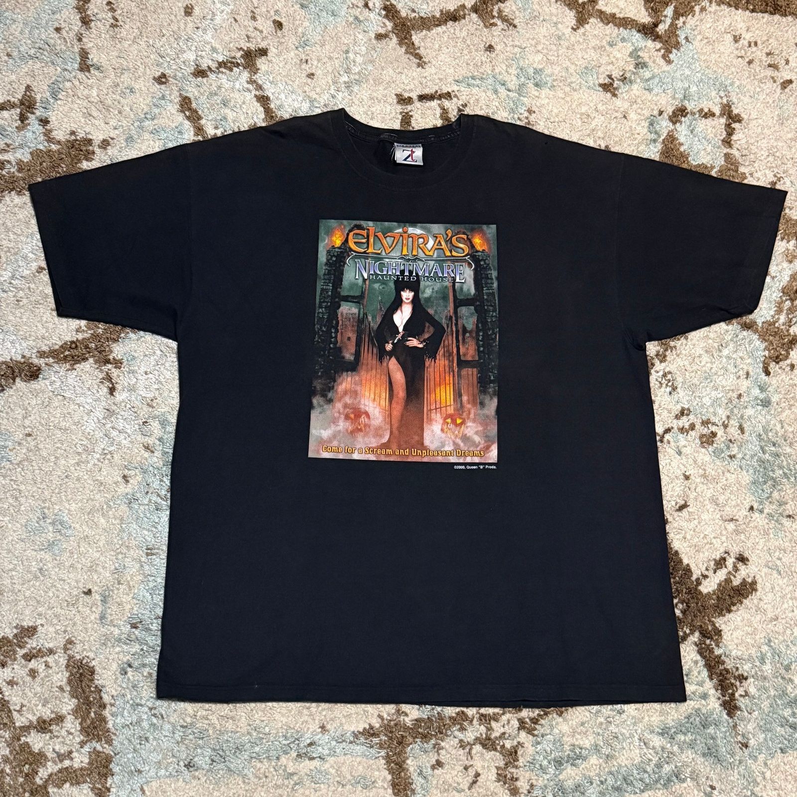 Jerzees × Vintage 2000 Elvira's Nightmare Haunted House Shirt XL Horror Goth Size US XL / EU 56 / 4 - 2 Thumbnail