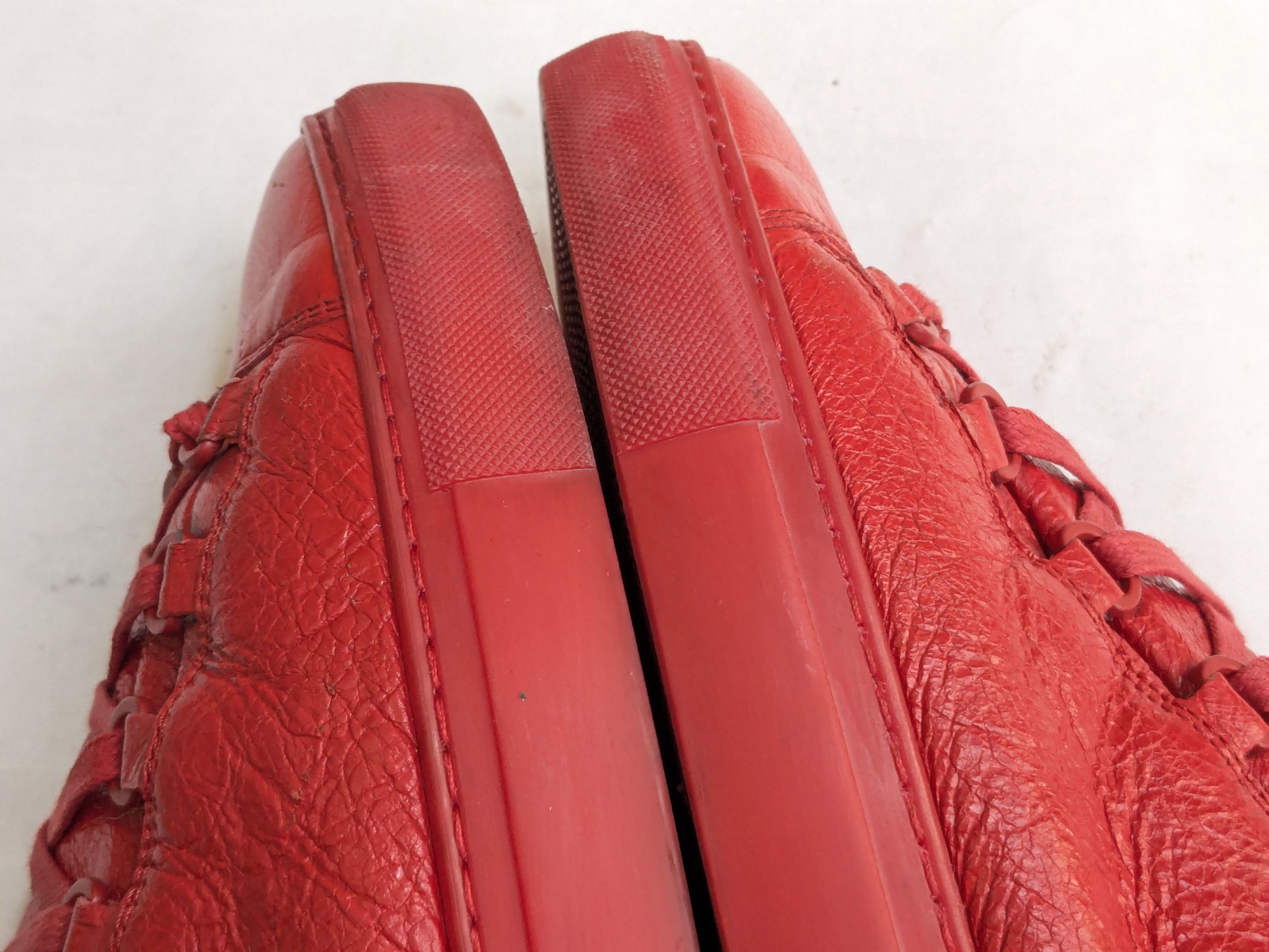 Balenciaga Balenciaga Arena Red Black 10 Leather High Tops Size US 10 / EU 43 - 3 Thumbnail