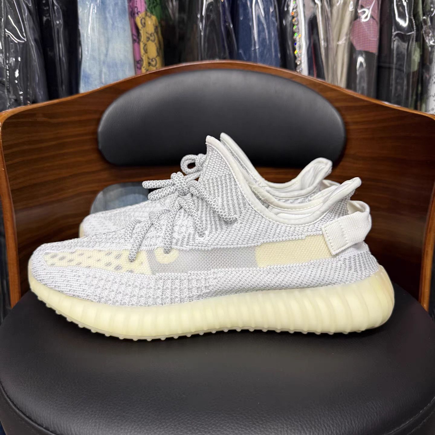 Adidas adidas Yeezy Boost 350 V2 "Static" (Non‑Reflective) K15 Size US 11.5 / EU 44-45 - 6 Thumbnail