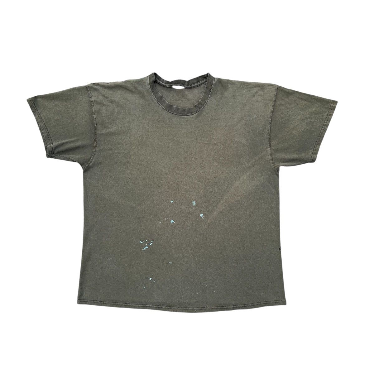 Vintage Vintage 2000s Faded Green Inside Out T-Shirt Size US XXL / EU 58 / 5 - 4 Thumbnail