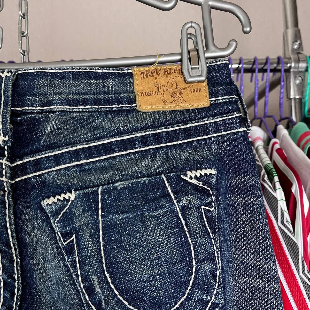 True Religion × Vintage True Religion Flared Bootcut Jeans Made in USA Size 26 Y2K Size 28" / US 6 / IT 42 - 3 Thumbnail