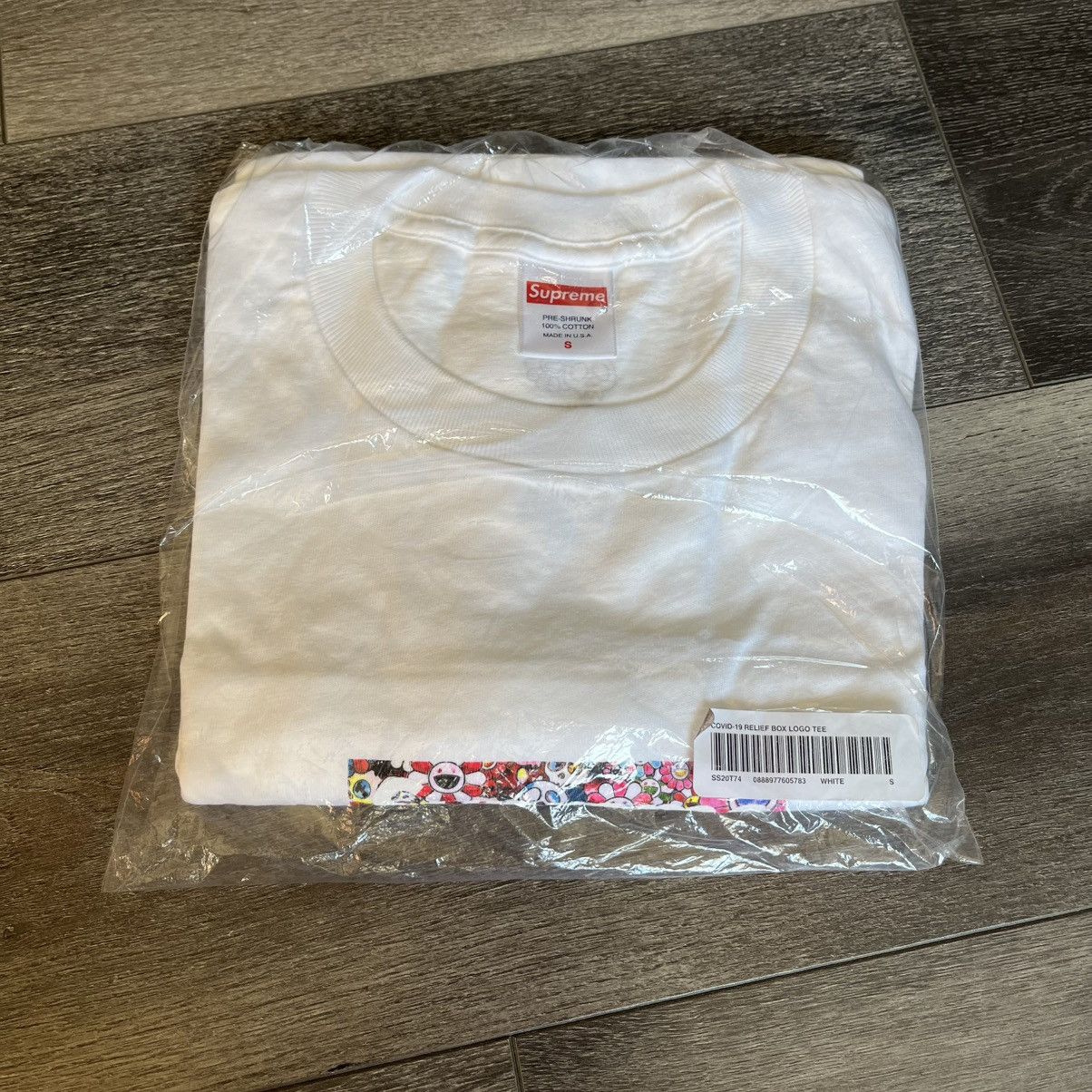 Supreme × Takashi Murakami New Supreme x Takashi Murakami COVID-19 Relief Box Logo Tee Size US S / EU 44-46 / 1 - 1 Thumbnail