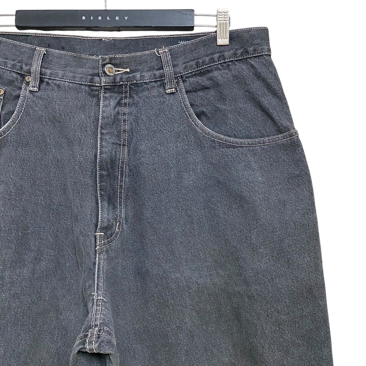 Pelle Pelle Vintage Y2K Pelle Pelle Black Denim Baggy Jeans Size US 38 / EU 54 - 5 Thumbnail