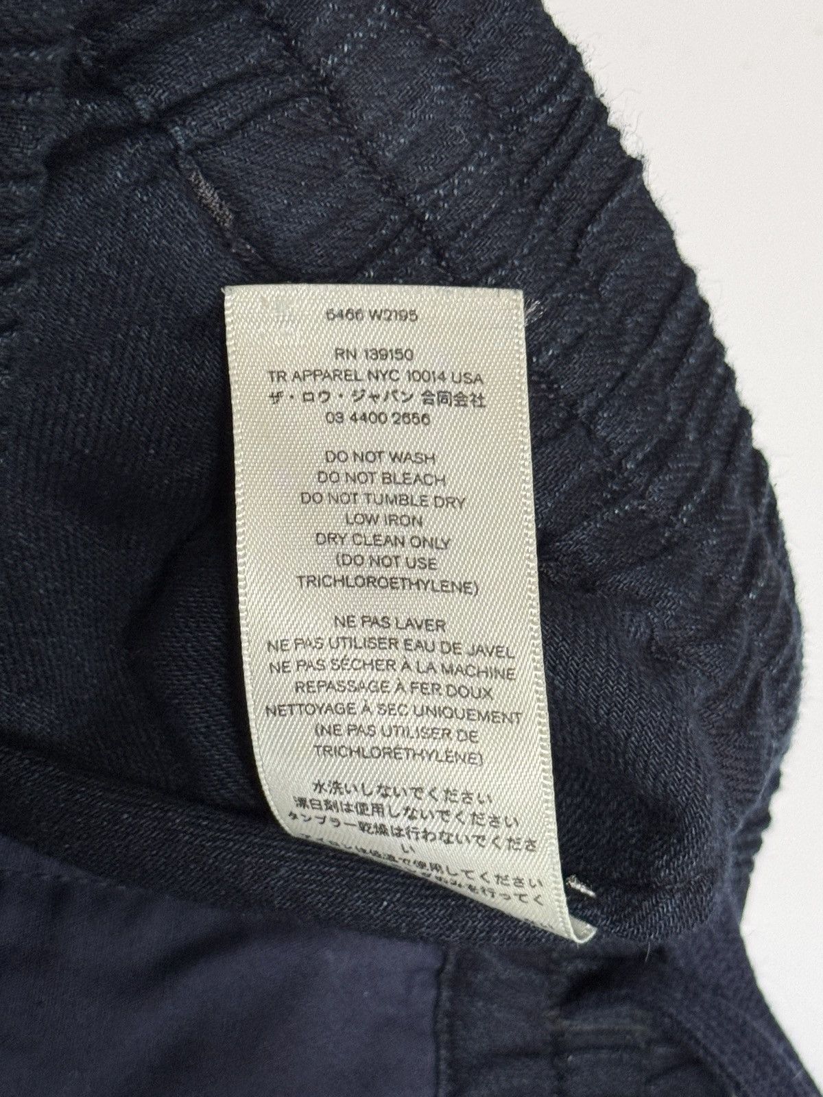 The Row The Row Mens Blue Cotton Drawstring Pants size XS Size US 28 / EU 44 - 8 Thumbnail