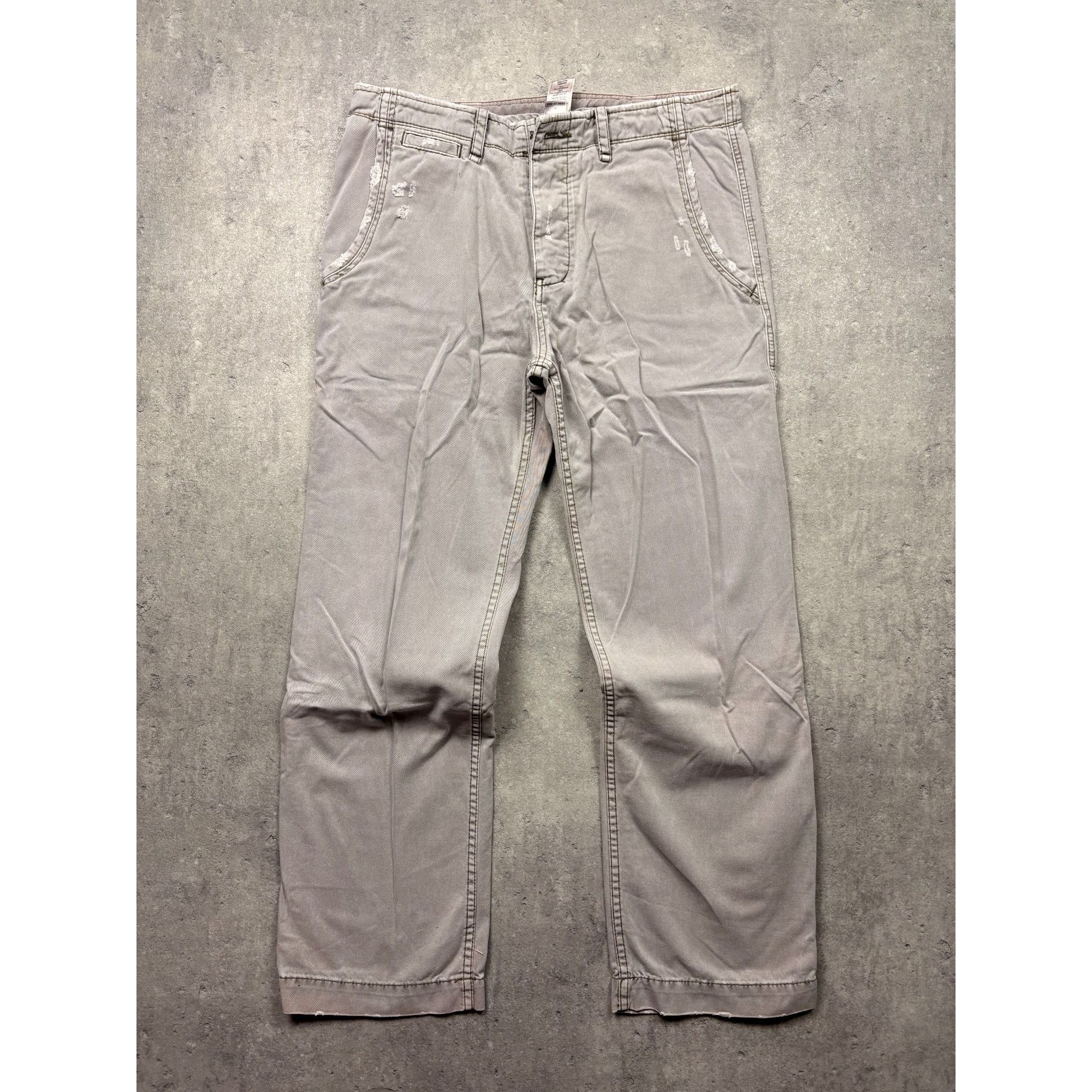 True Religion True Religion Khaki/Grey Straight Leg Trousers Size 34 stree Size US 38 / EU 54 - 8 Thumbnail