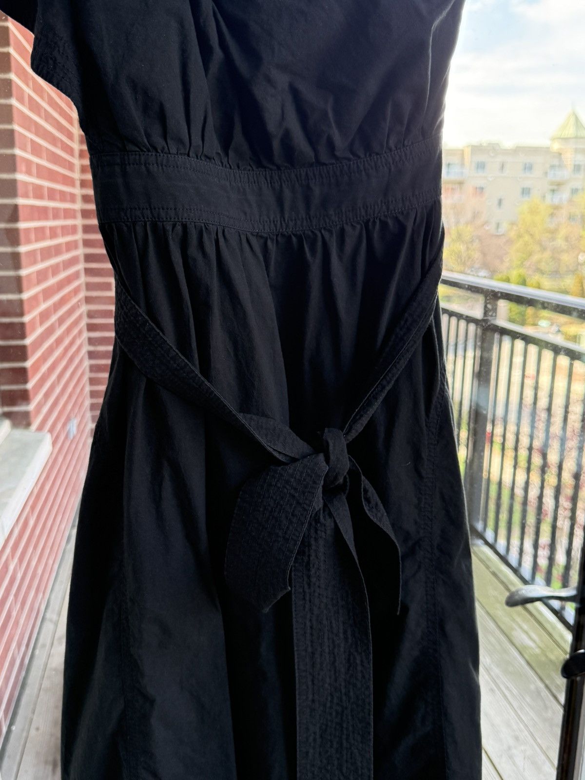 Madewell Madewell Midi Dress with Tie Bow Size XS / US 0-2 / IT 36-38 - 3 Thumbnail
