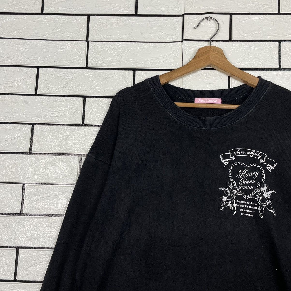 Japanese Brand Honey Angel Big Logo Sweater Size L / US 10 / IT 46 - 6 Thumbnail