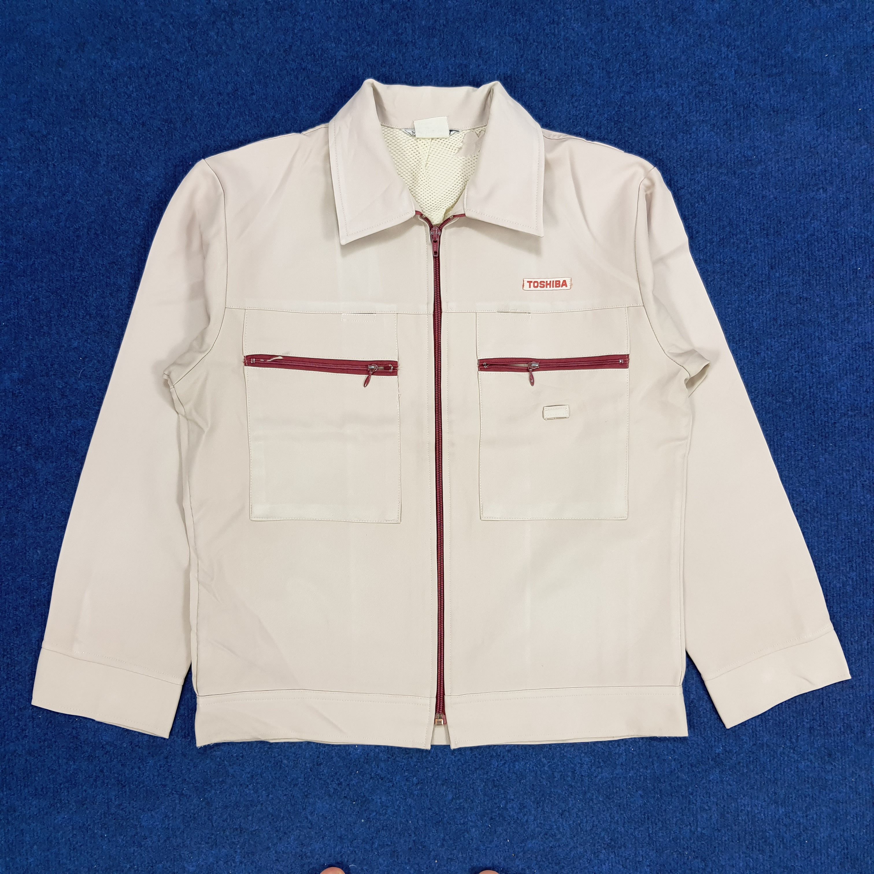 Japanese Brand × Vintage Vintage TOSHIBA Japan Electronic Brand Worker Jacket Size US S / EU 44-46 / 1 - 1 Thumbnail