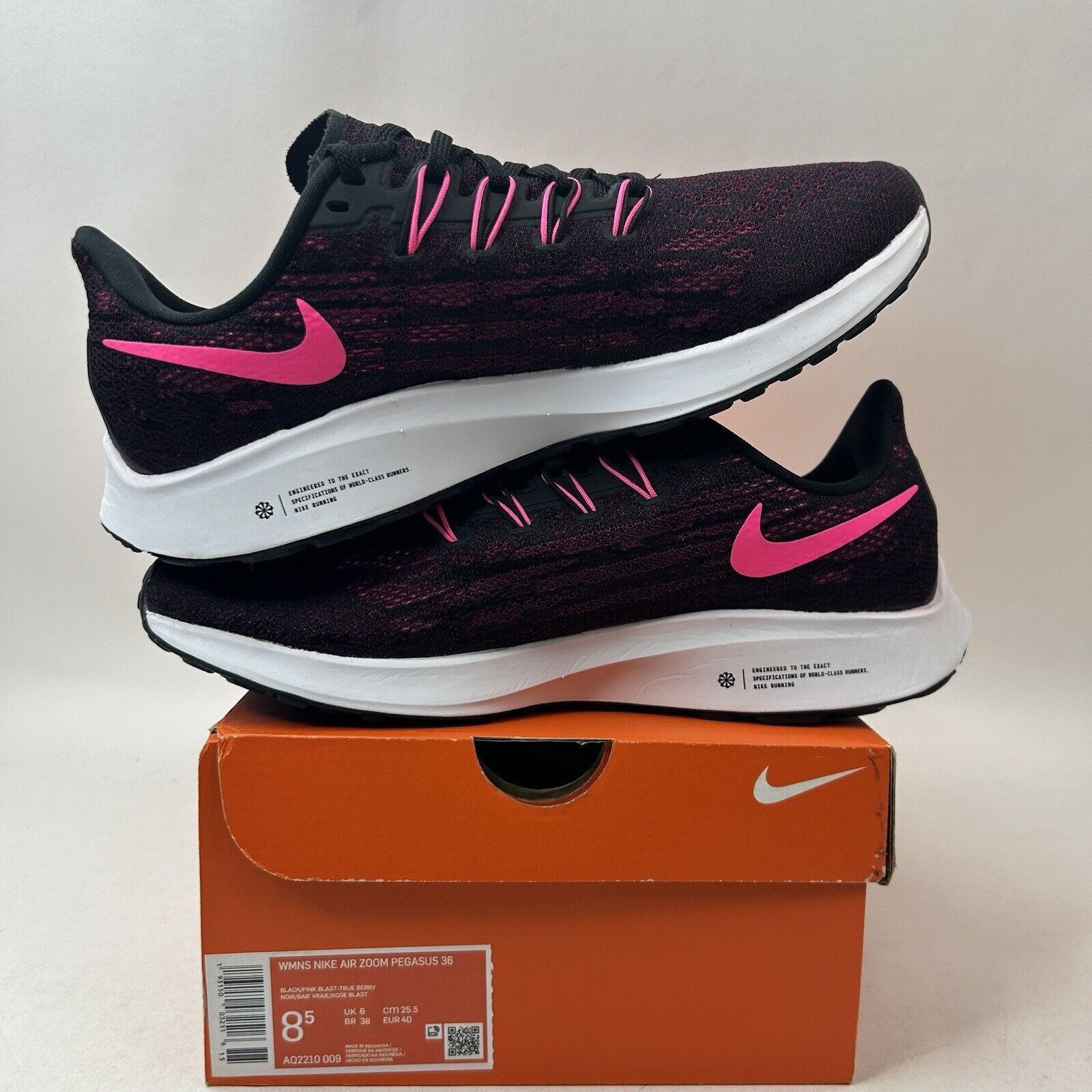 Nike Nike Air Zoom Pegasus 36 WMNS “Pink Blast/True Berry" 2024 Size US 8.5 / IT 38.5 - 3 Thumbnail