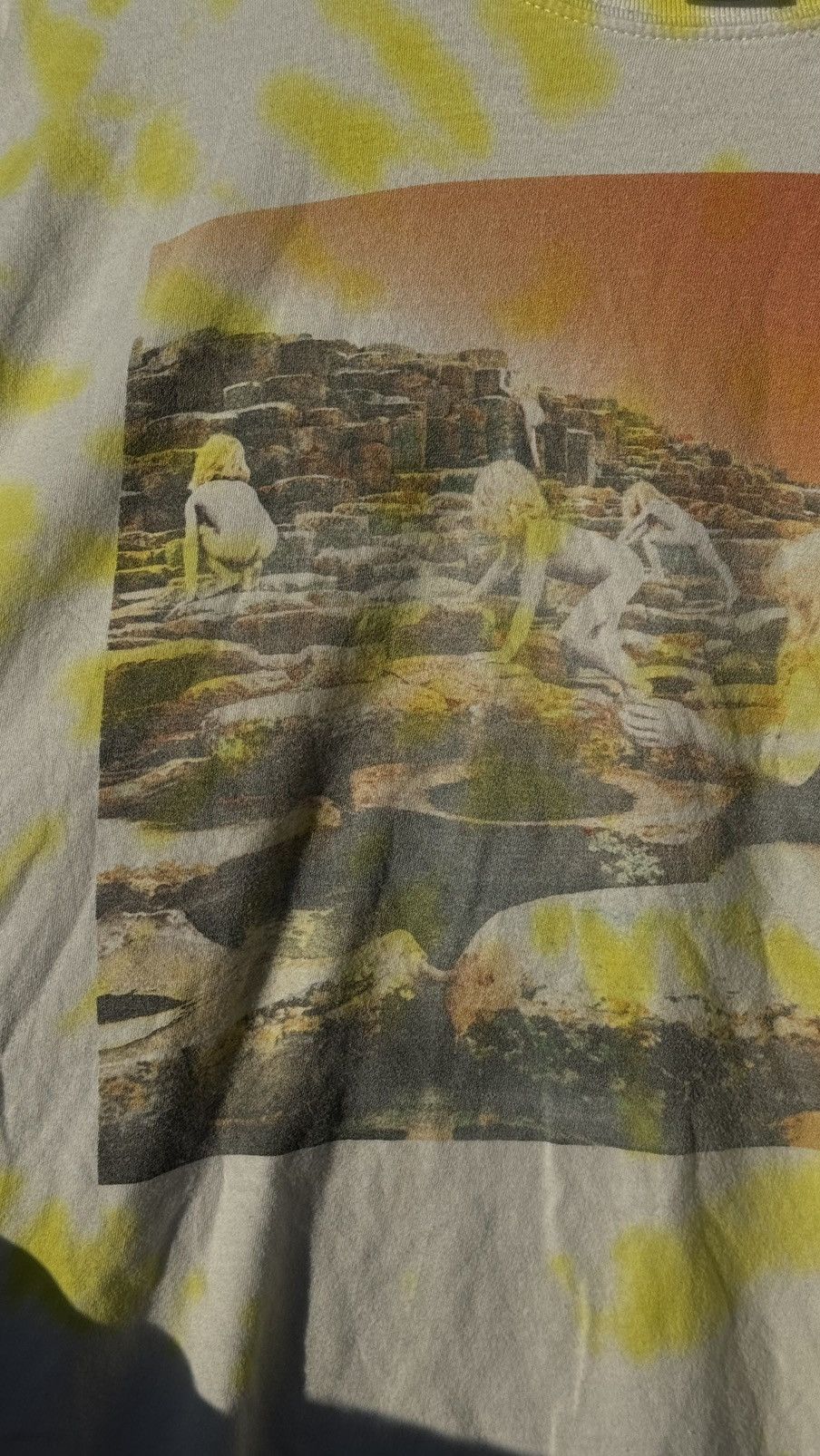 Band Tees × Vintage Led Zeppelin Houses of the Holy tie Dye vintage tee y2k Size US XXL / EU 58 / 5 - 5 Thumbnail