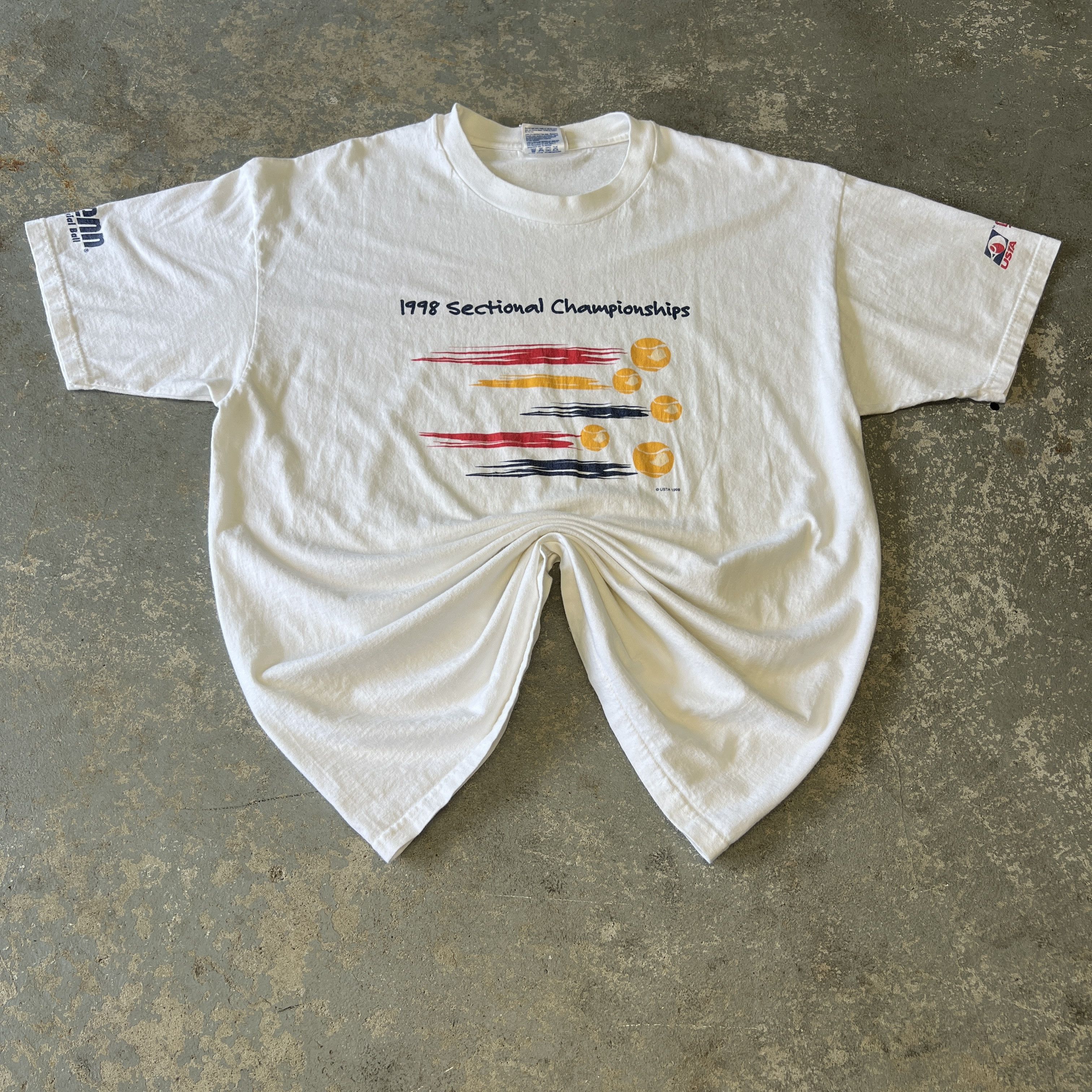 USA Olympics Vintage 1998 UTSA Sectional Championships T-Shirt Size US XL / EU 56 / 4 - 2 Thumbnail